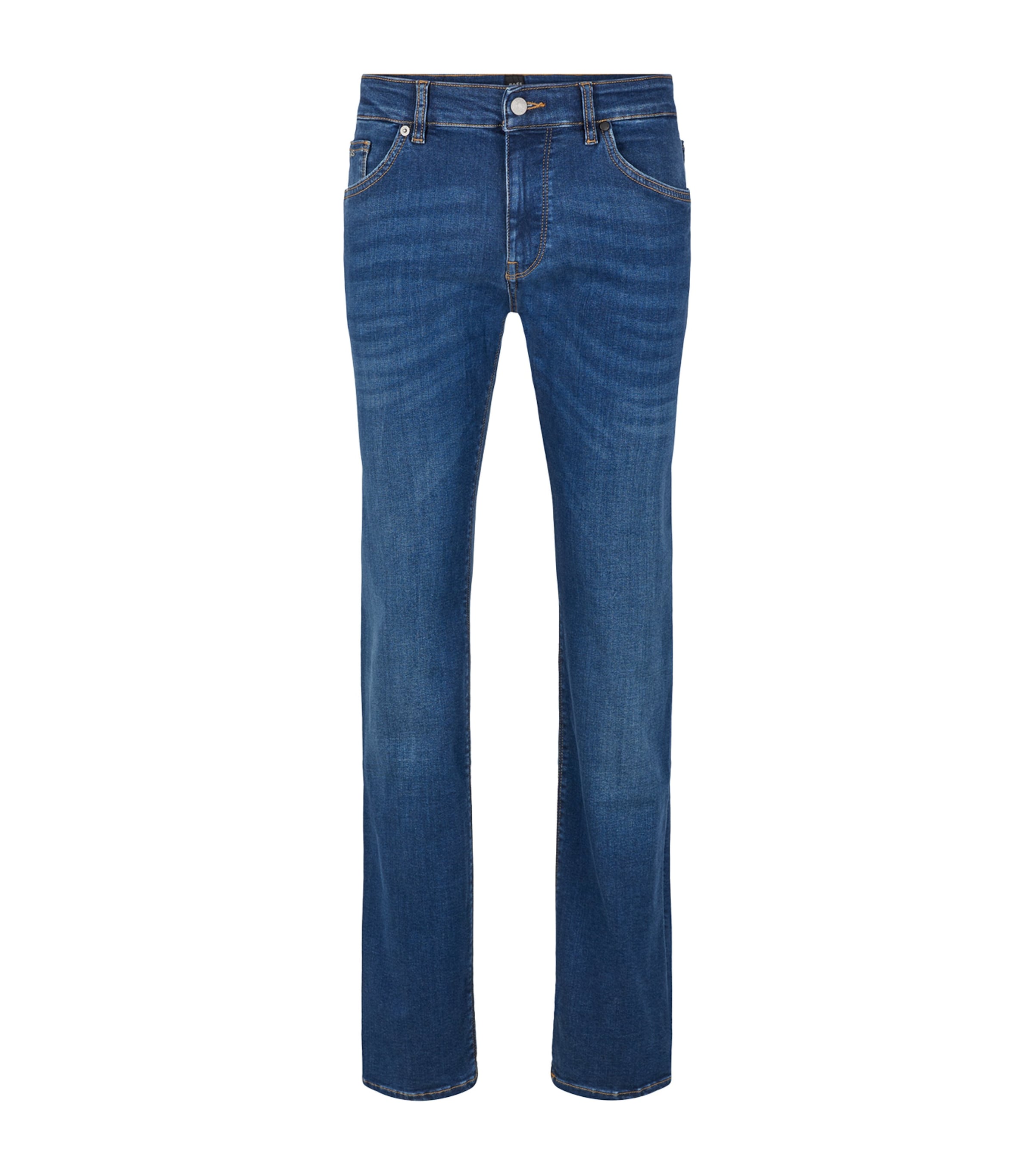 Shop Hugo Boss Maine Slim Jeans In Navy