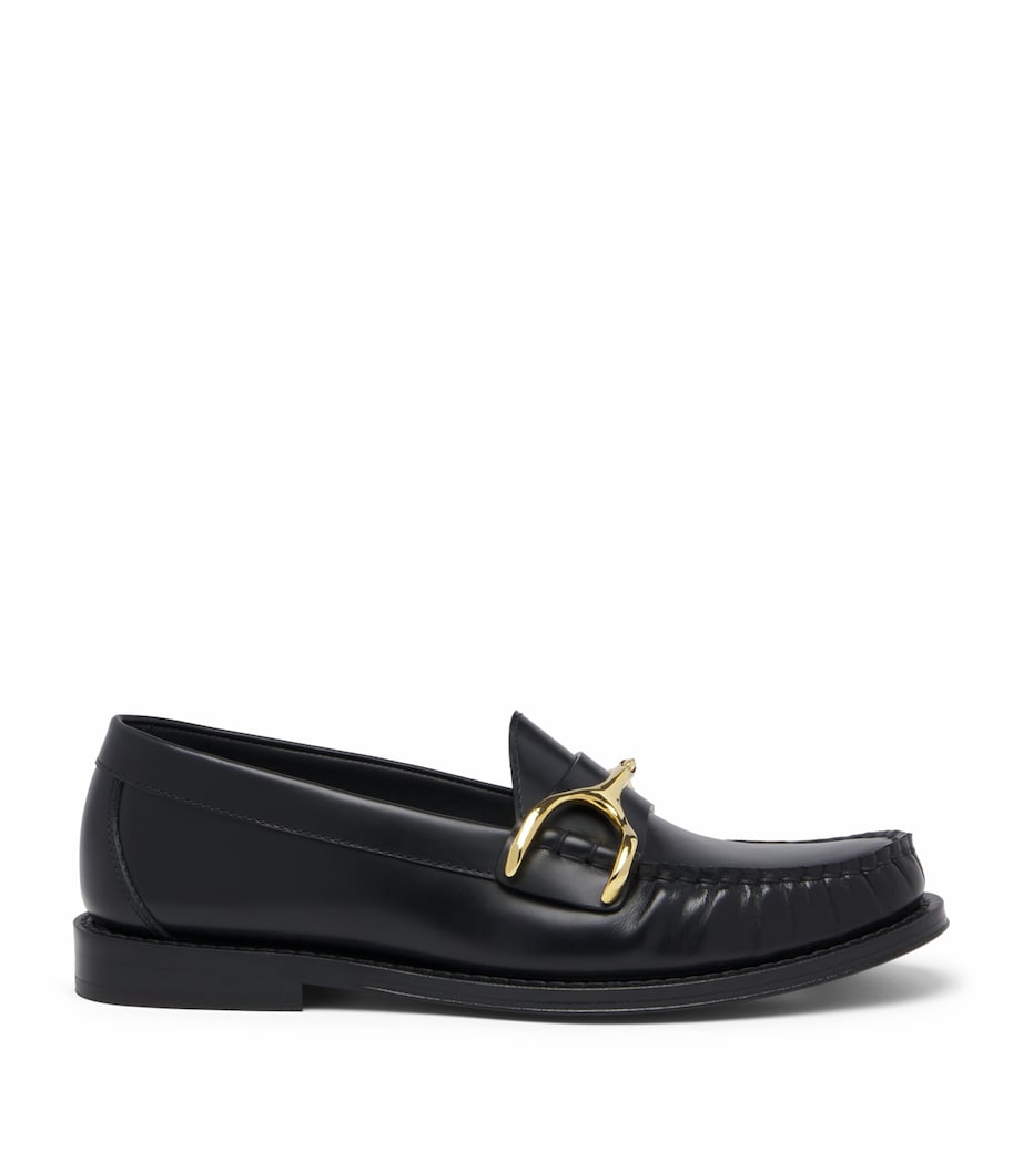 McQueen Leather Wishbone Loafers Image 1