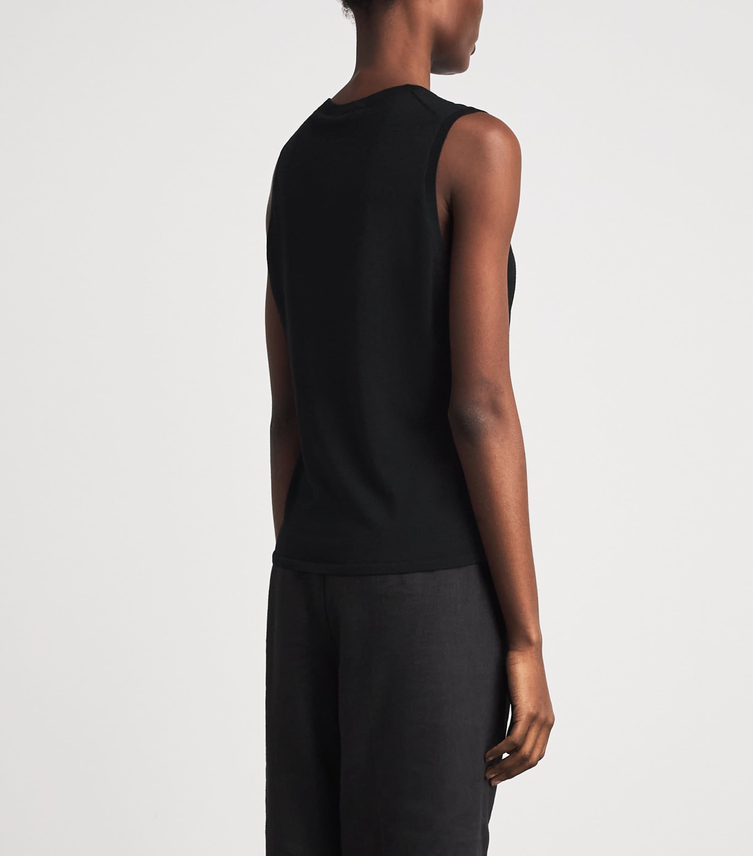 Theory Womens Wool Tank Top Black Image 5