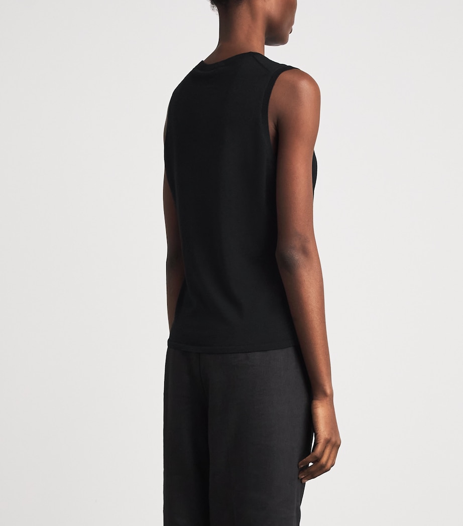 Theory Womens Wool Tank Top Black Image 5