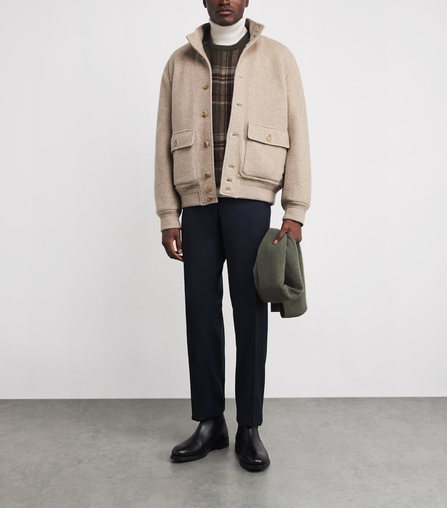 Cashmere Fleece Collared Jacket TRUFFLE MELANGE Image 2