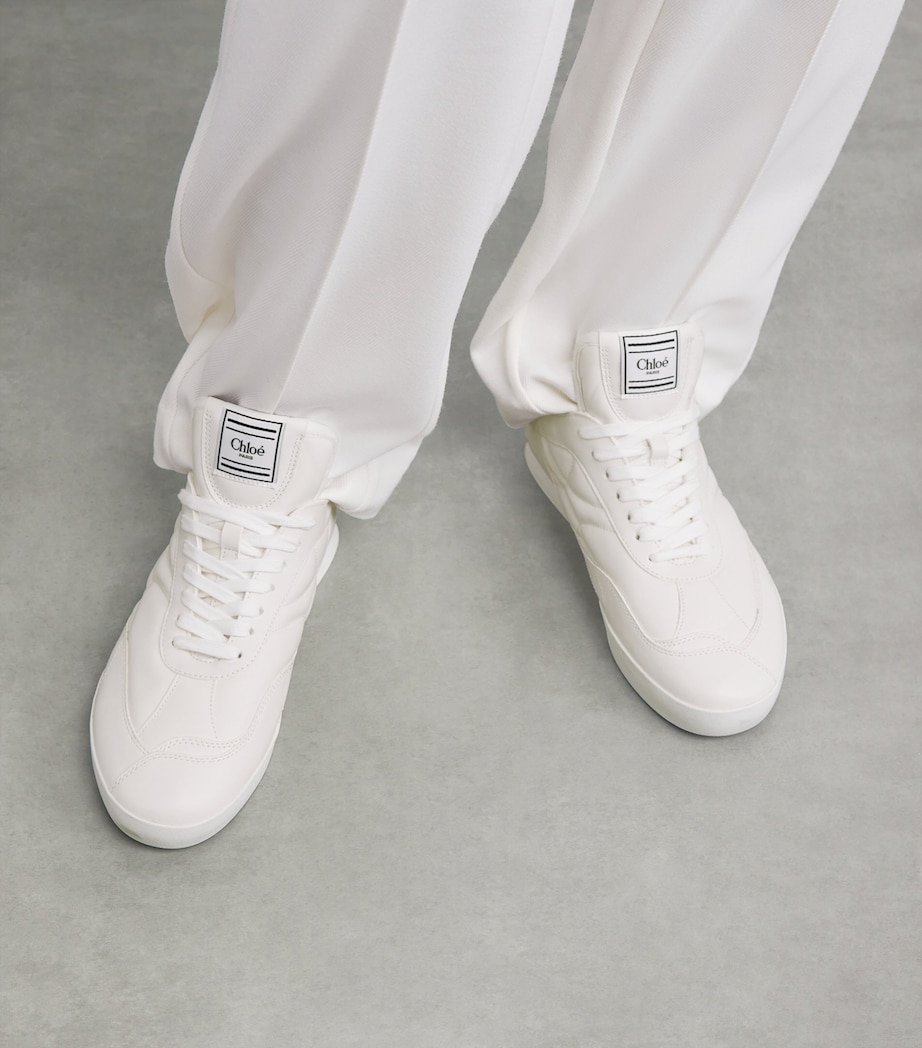 Leather Kick Low-Top Sneakers WINTER WHT Image 2