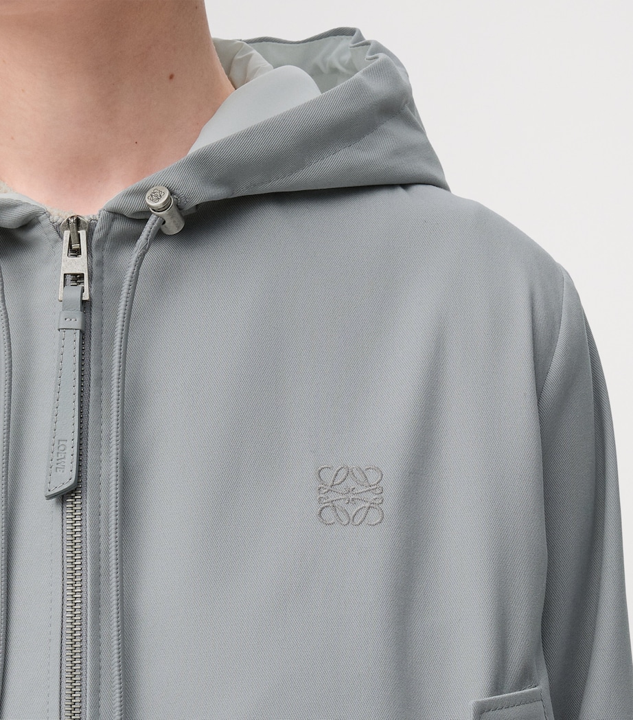 Trapeze Hooded Jacket LIGHT GREY Image 5