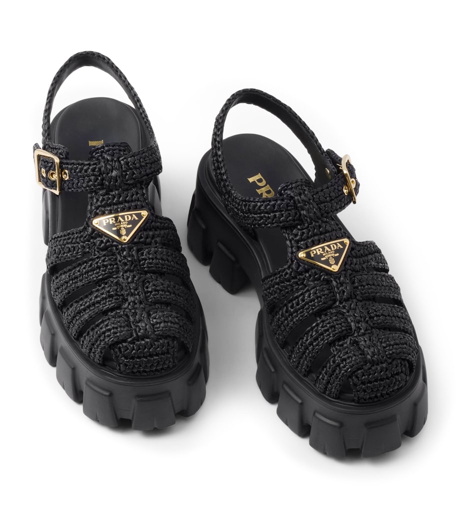 Crochet Platform Sandals 55 F0002 Image 5