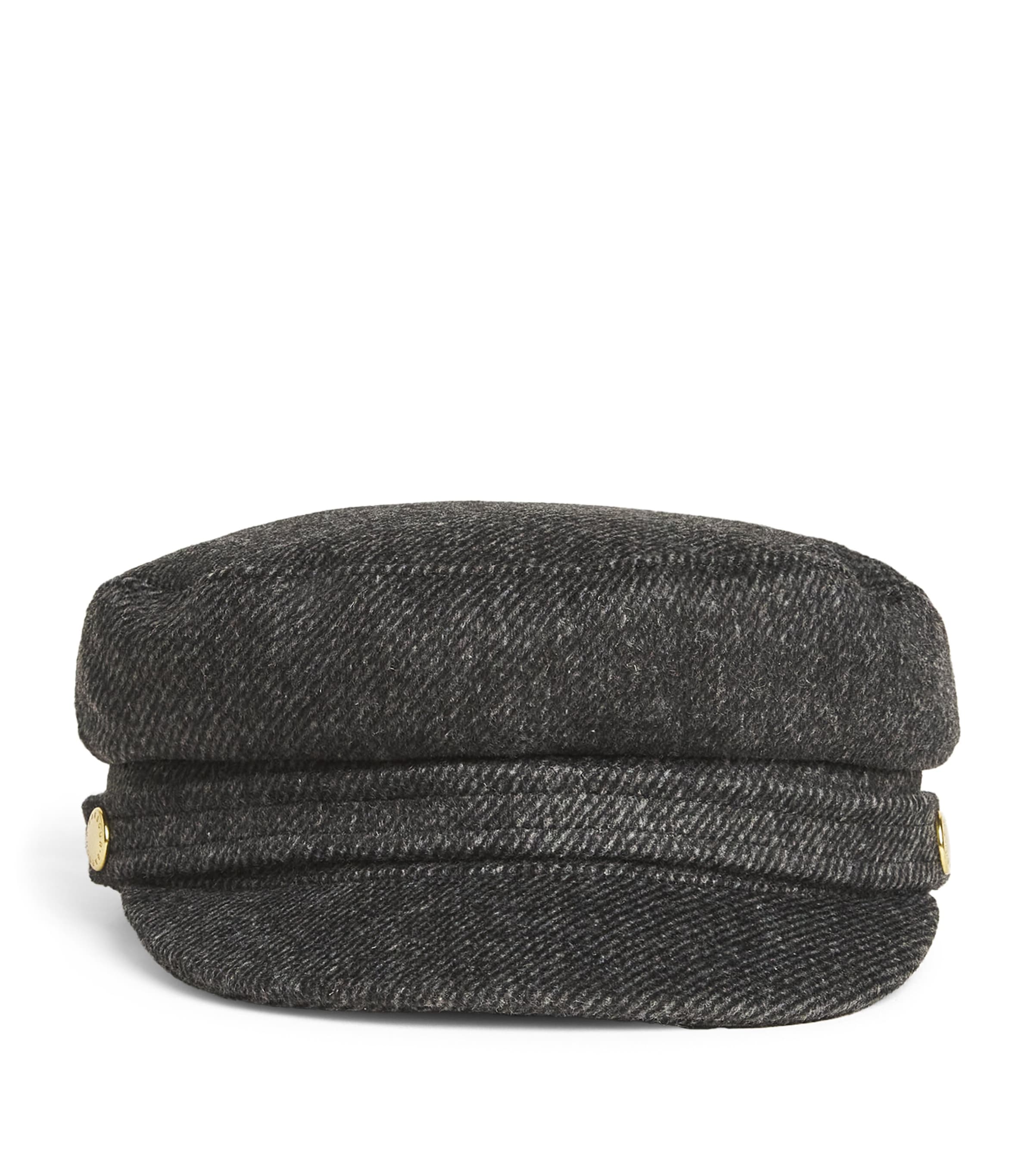 Barbour Bothal Baker Boy Cap In Black