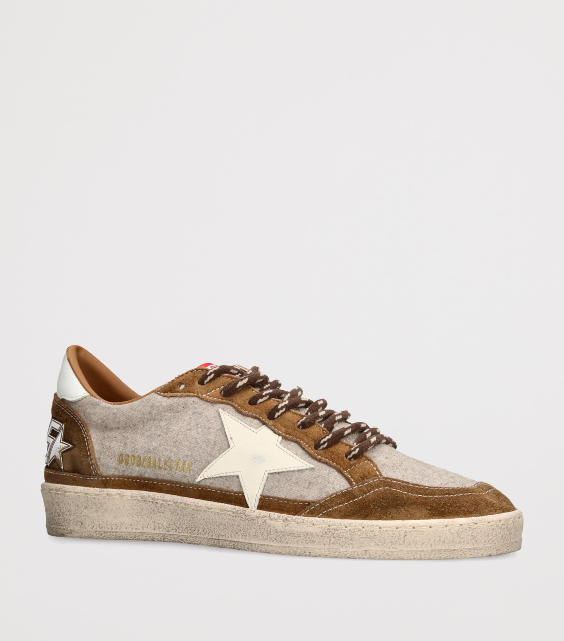 Wool-Suede Ball Star Sneakers BEIGE COMB Image 3