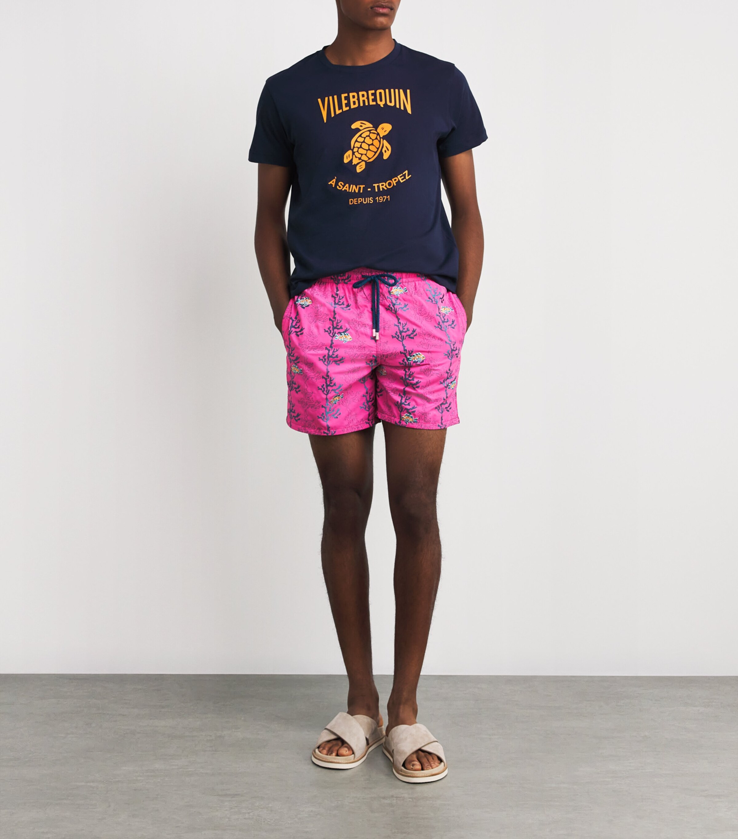 Embroidered Seaweed Swim Shorts 167BOUGAINVILLIER Image 4