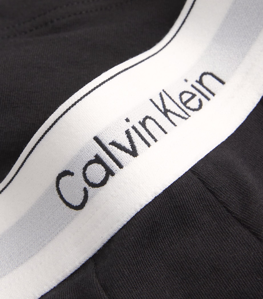 Calvin Klein Mens Stretch-Cotton Low Rise Icon Boxer Briefs (Pack of 3) Black Image 5