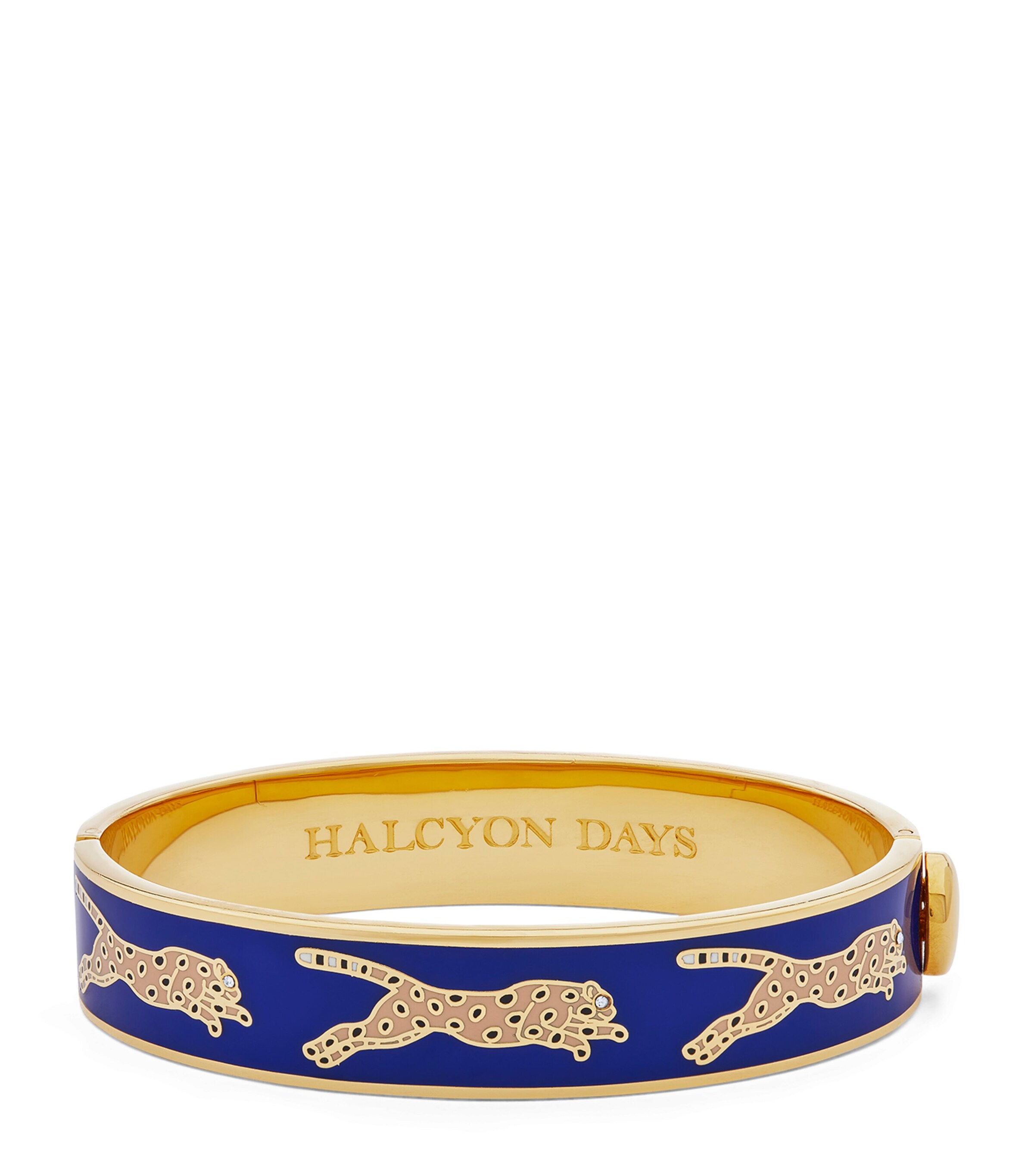 Halcyon Days Gold-Plated Leopard Bangle The Largest Luxury