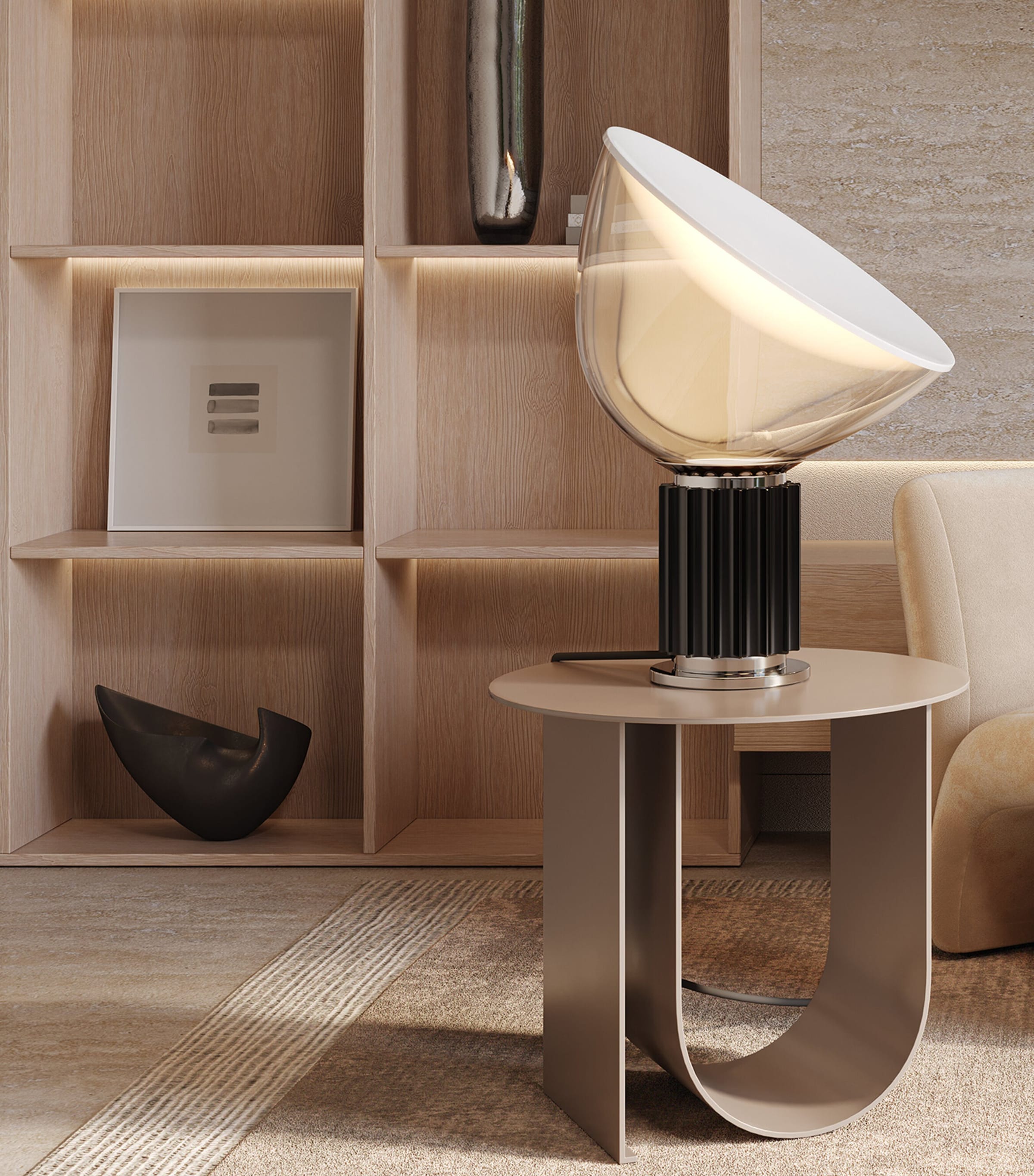 Flos Glass Taccia LED Table Lamp Image 7