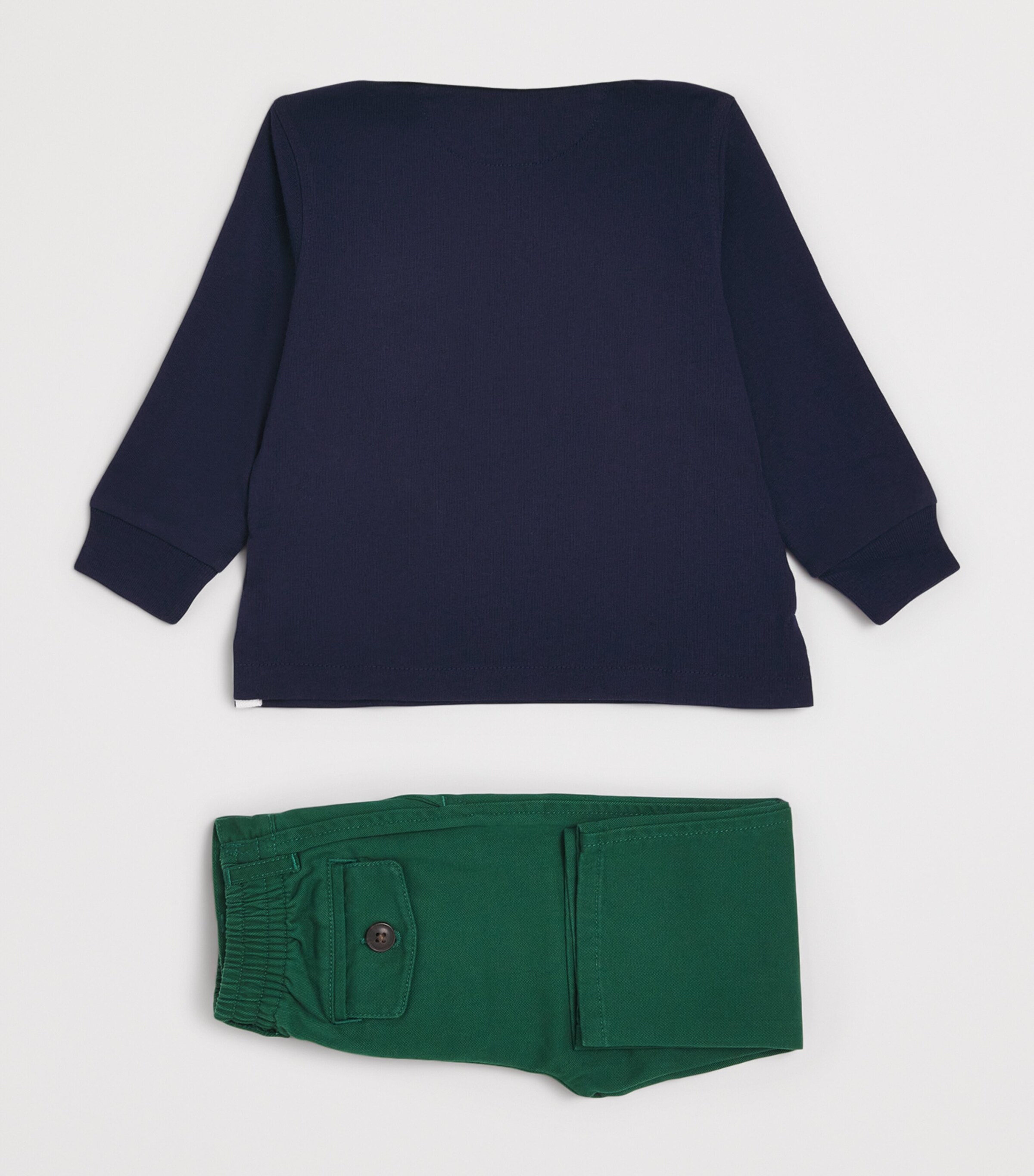 Rugby Shirt and Jeans Set (3-24 Months) NAVY Image 2