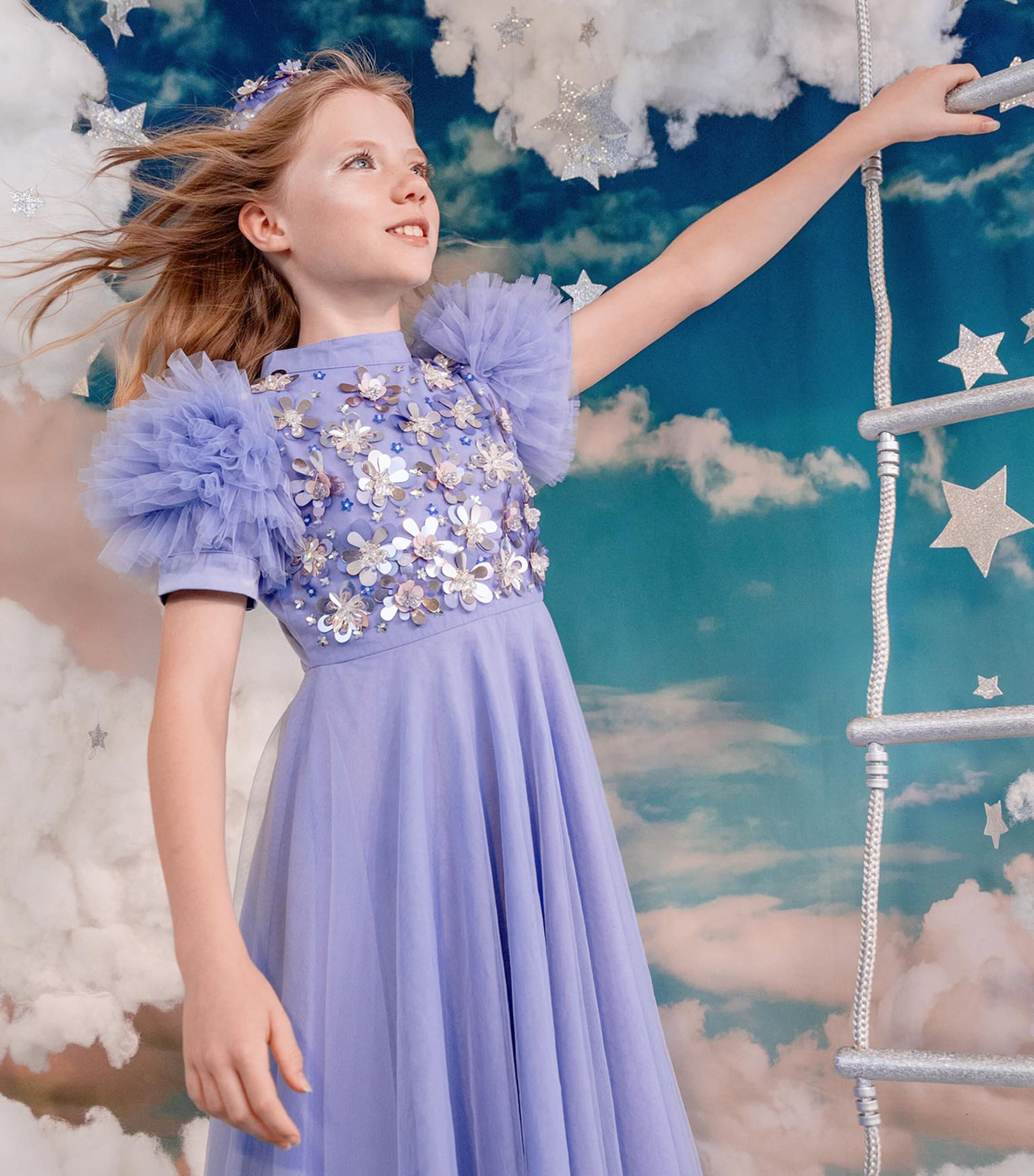 Embellished Jardin de Monet Dress (2-11 Years) PLUME Image 4