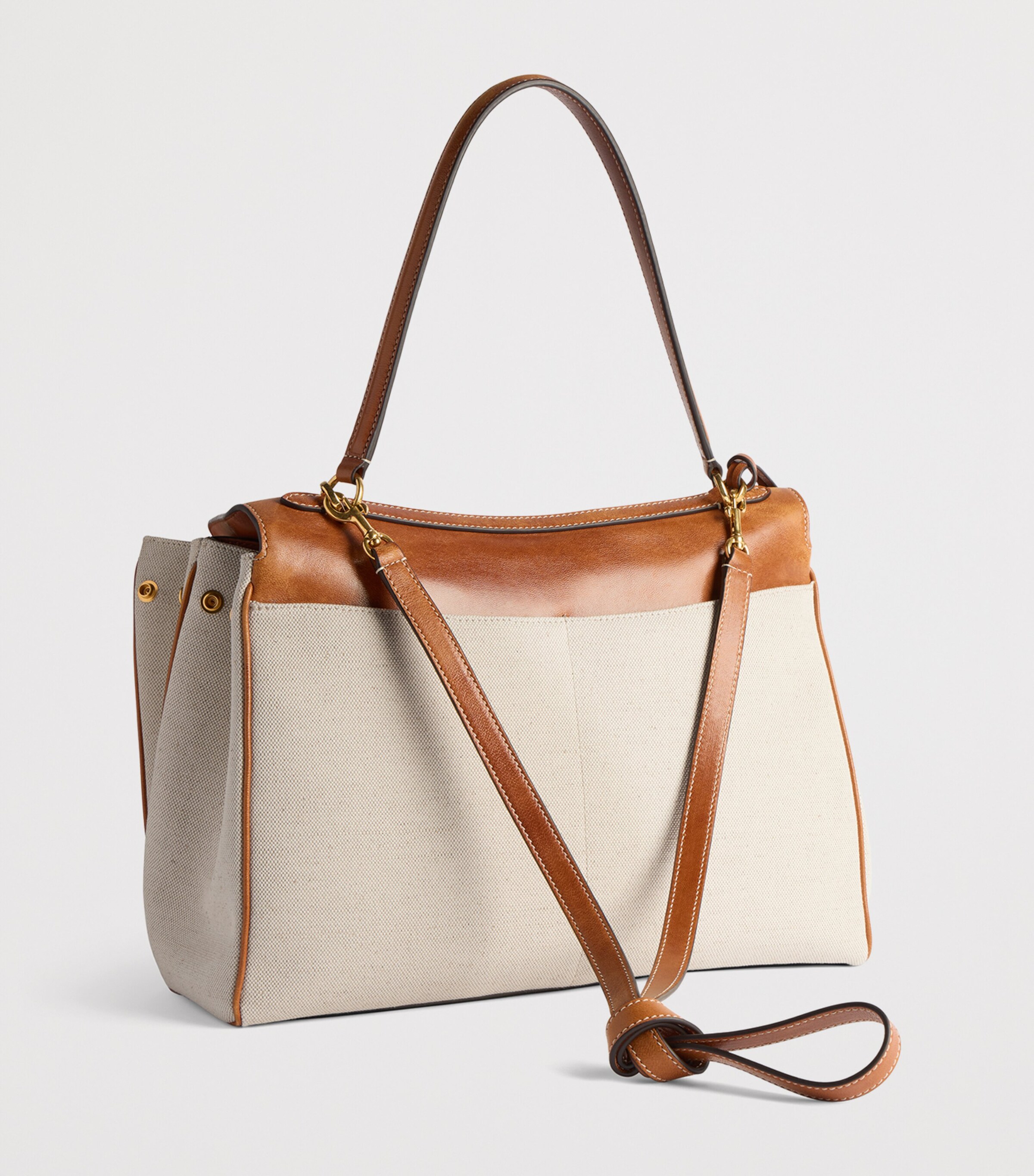 Balenciaga Ivory Medium Canvas Rodeo Top-Handle Bag | Harrods AU