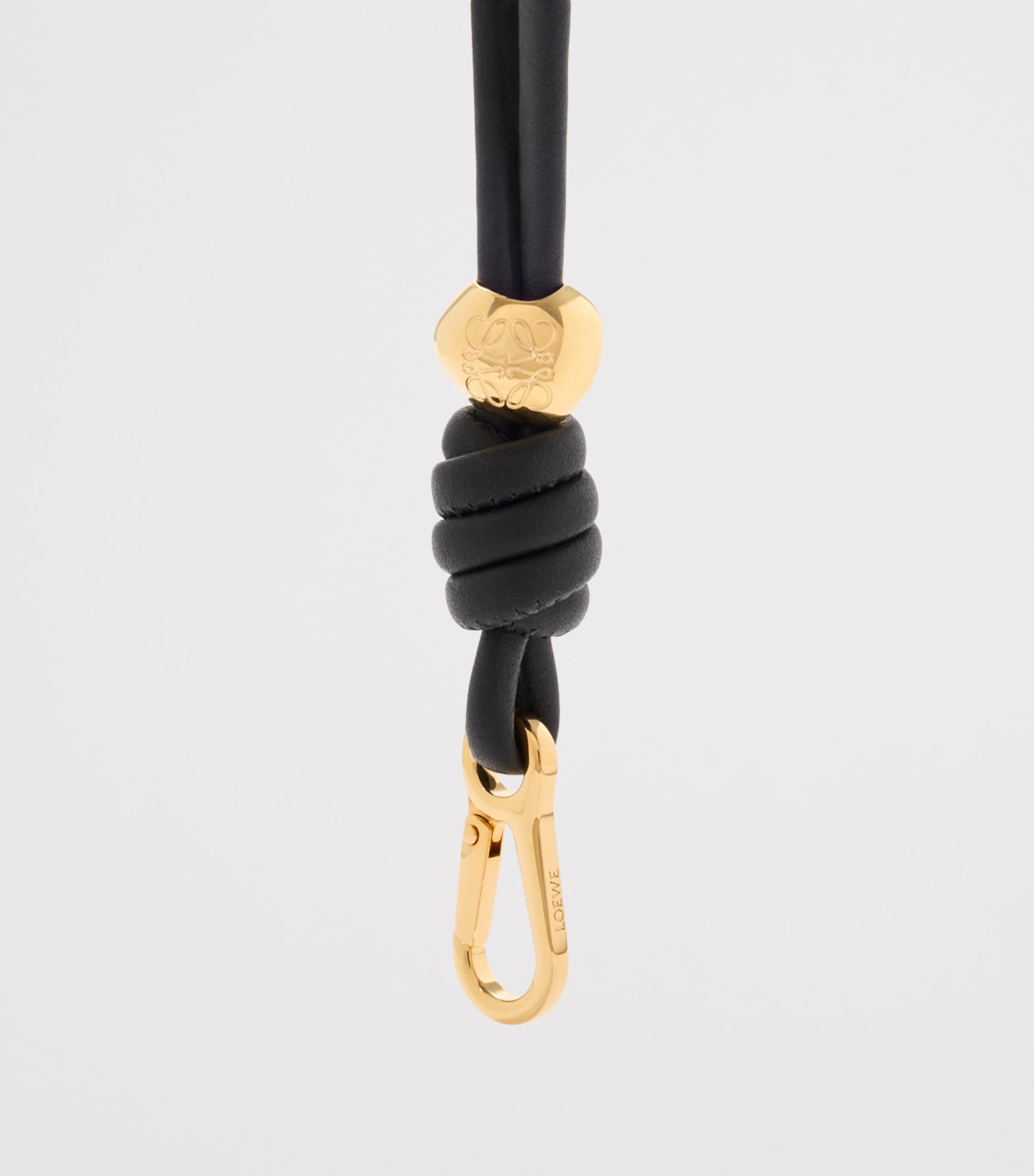 LOEWE Leather Wristlet Strap Black Image 2