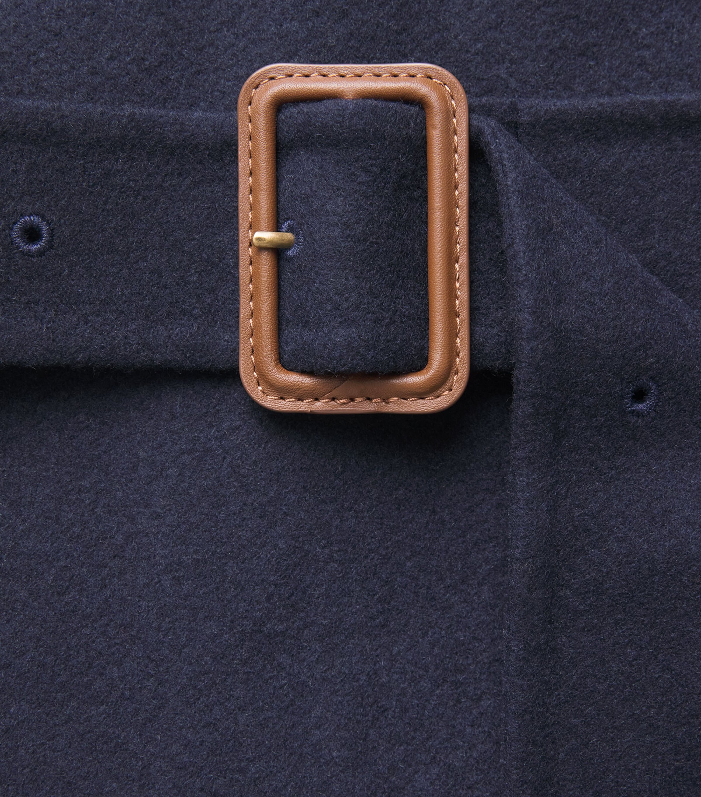 Polo Ralph Lauren Womens Cashmere Trench Coat Ink Image 6
