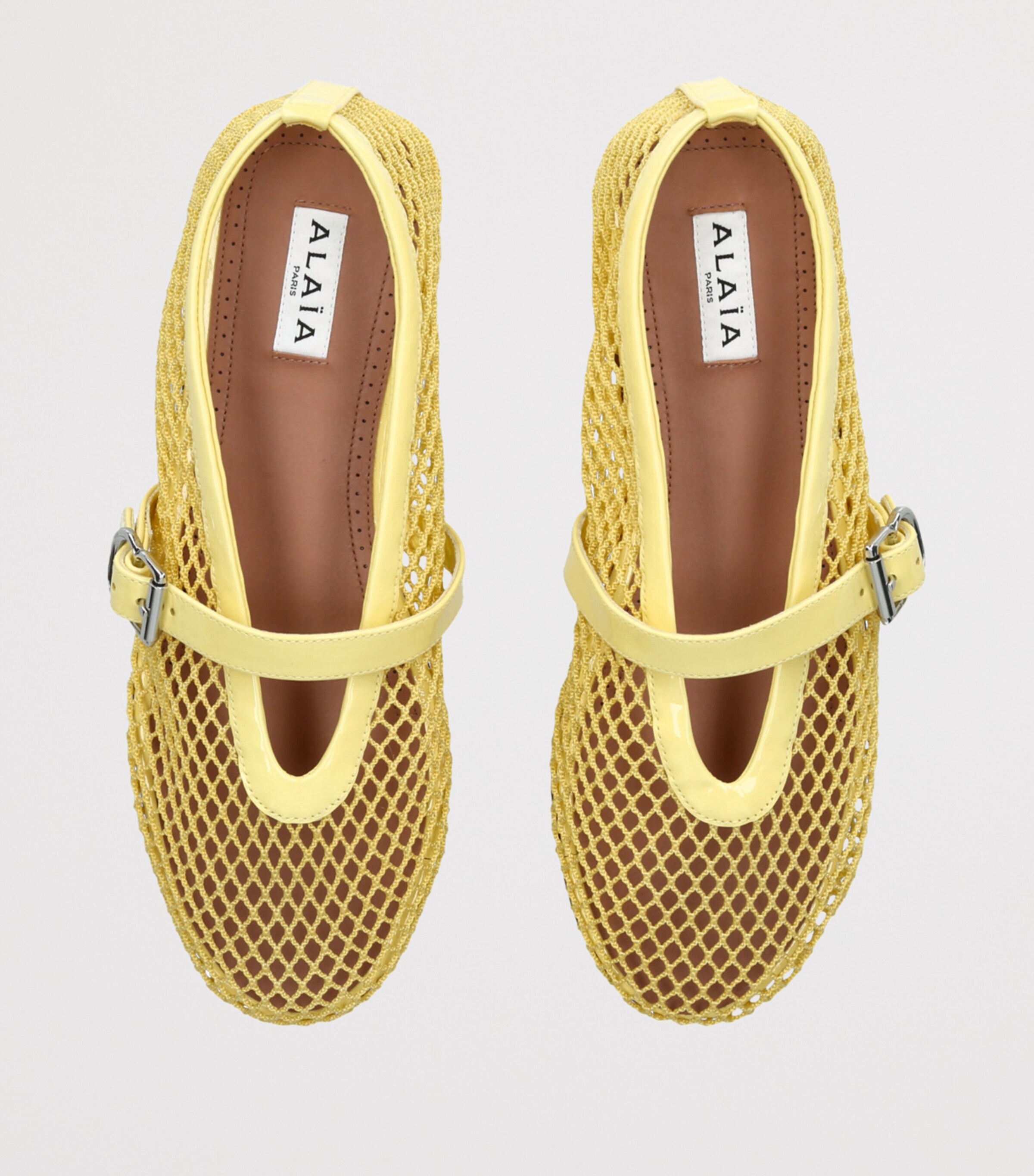 Mesh Ballet Flats YELLOW Image 4