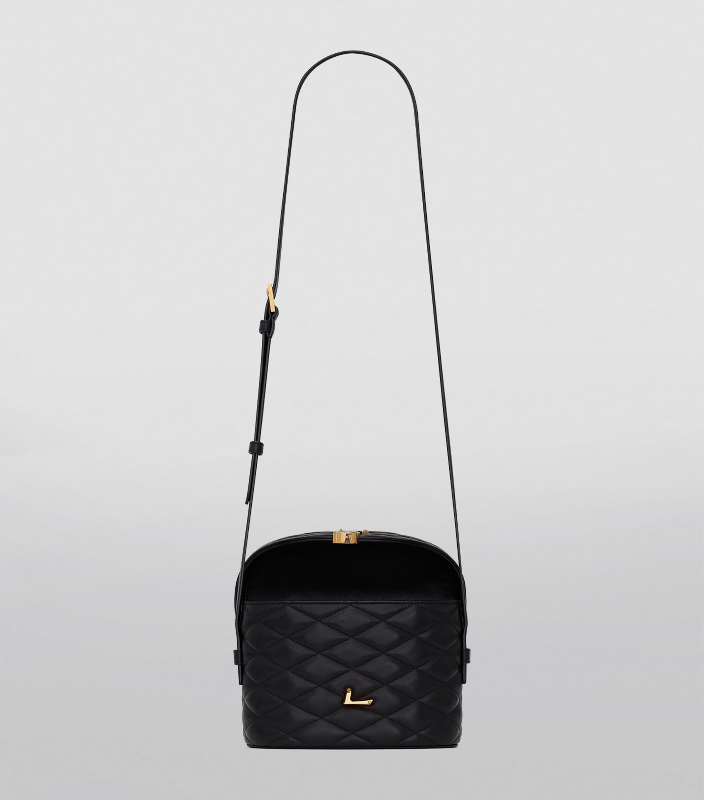 Saint Laurent Quilted Leather June Shoulder Bag | Harrods US