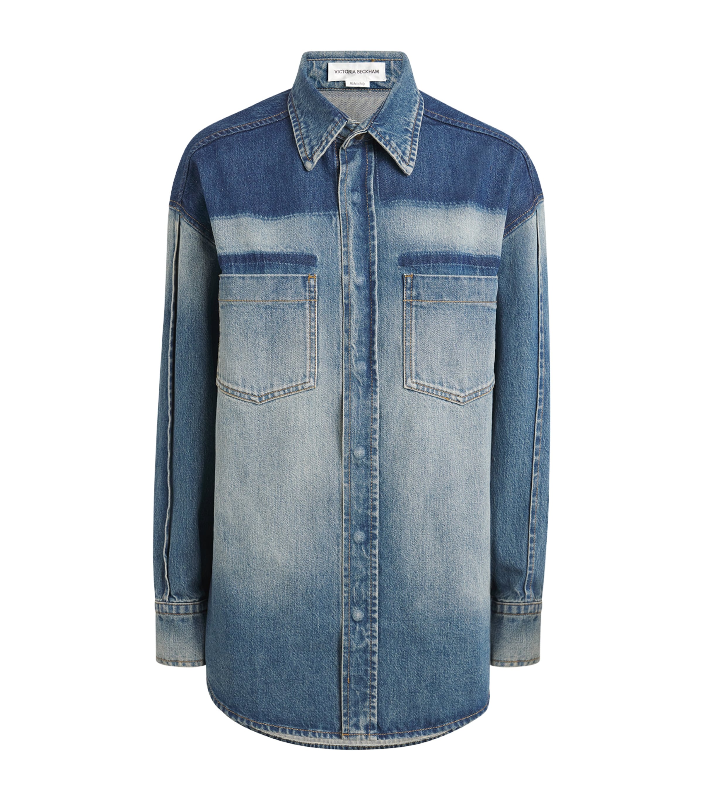 Victoria Beckham Denim Shirt In Blue