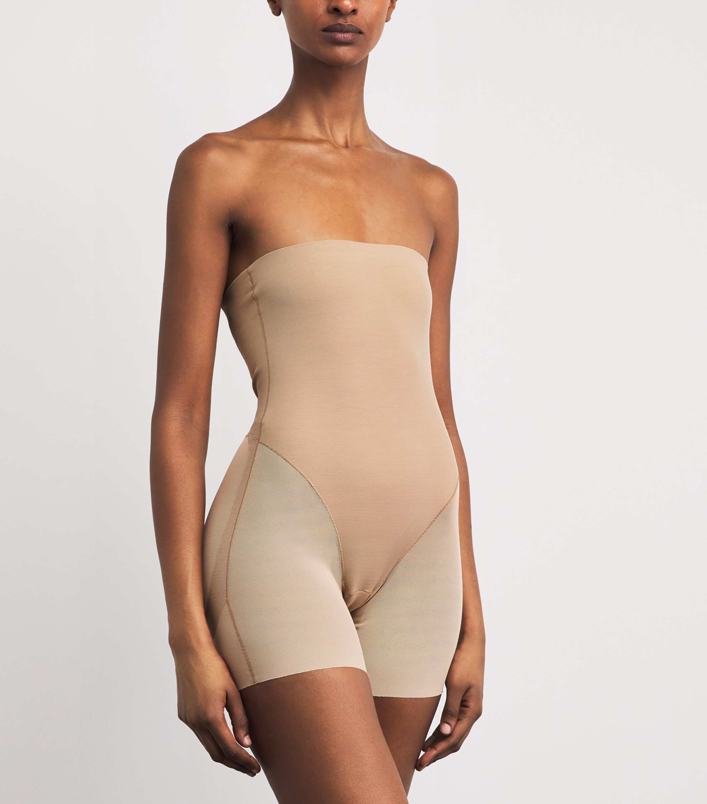Skims Womens Core Sculpt High-Waist Shorts Clay Image 2