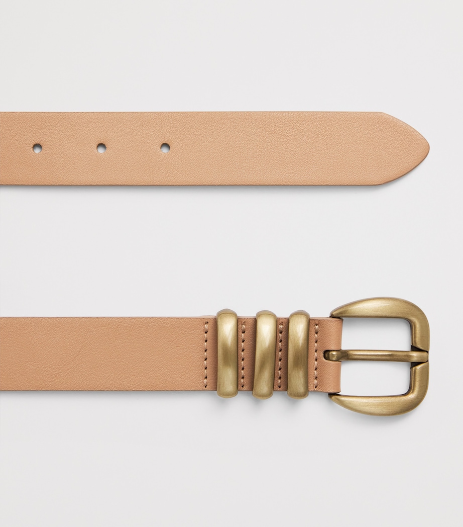 Leather Belt CAMMELLO Image 4