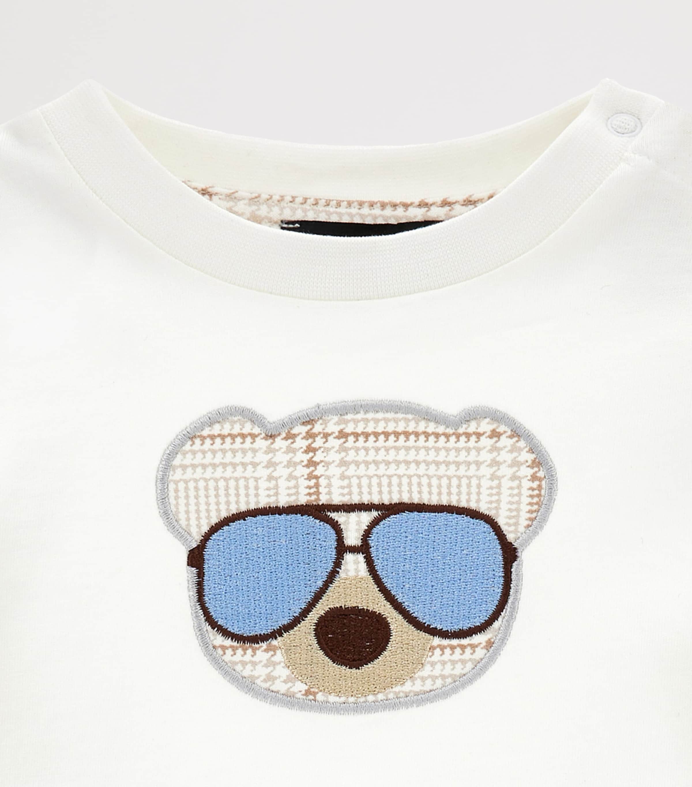 Cotton Teddy Bear T-Shirt (6-24 Months) PANNA Image 3