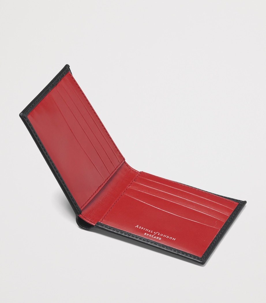 Aspinal Of London Leather Bifold Wallet Black Image 3
