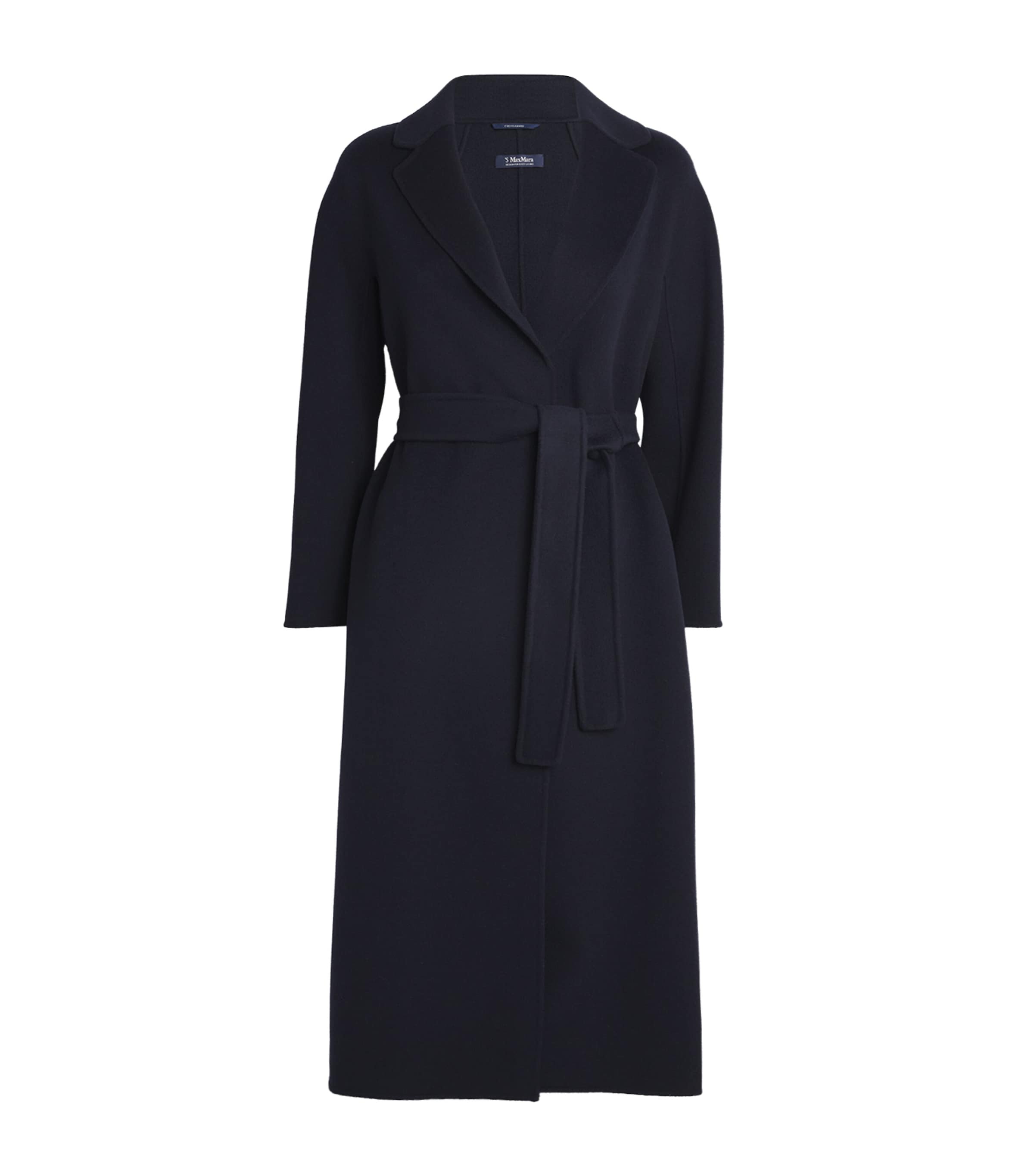 Virgin Wool Midi Wrap Coat MIDNIGHTBLUE Image 1
