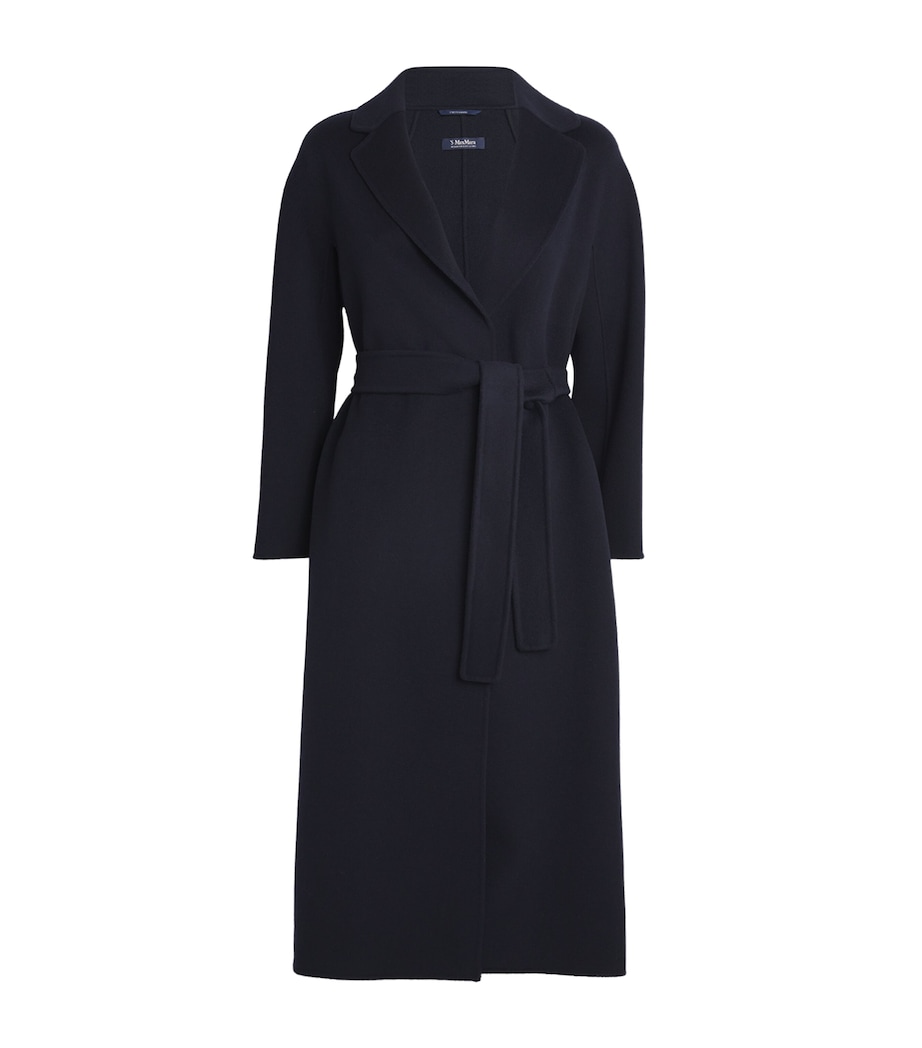 Virgin Wool Midi Wrap Coat MIDNIGHTBLUE Image 1