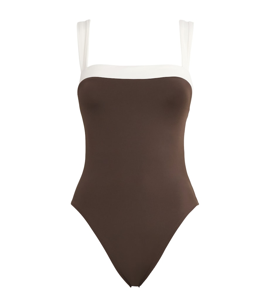 AWAY THAT DAY Womens Grenada Swimsuit Espresso/ivory Image 1