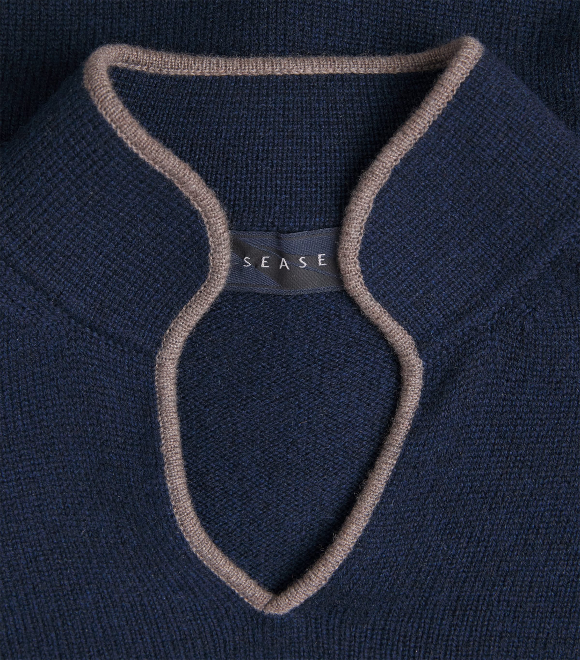 Sease Mens Cashmere Ellen Sweater Dark Blue Image 6
