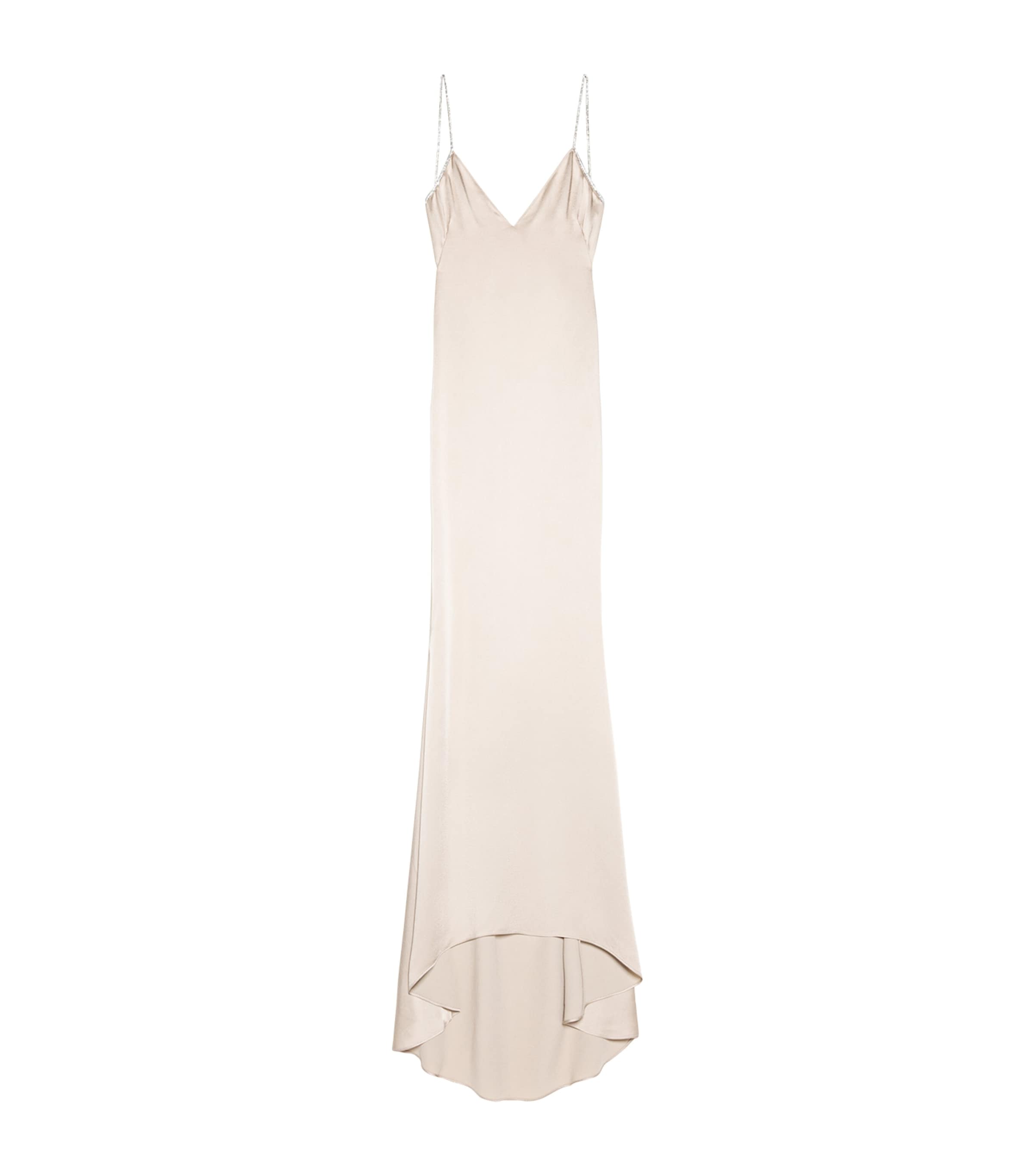 TOM FORD Womens Satin Embellished Maxi Dress Jta Image 1