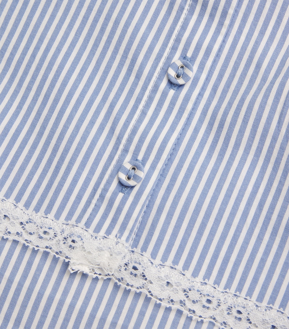Cotton Poplin Cropped Camisole CADET STRIPE Image 4
