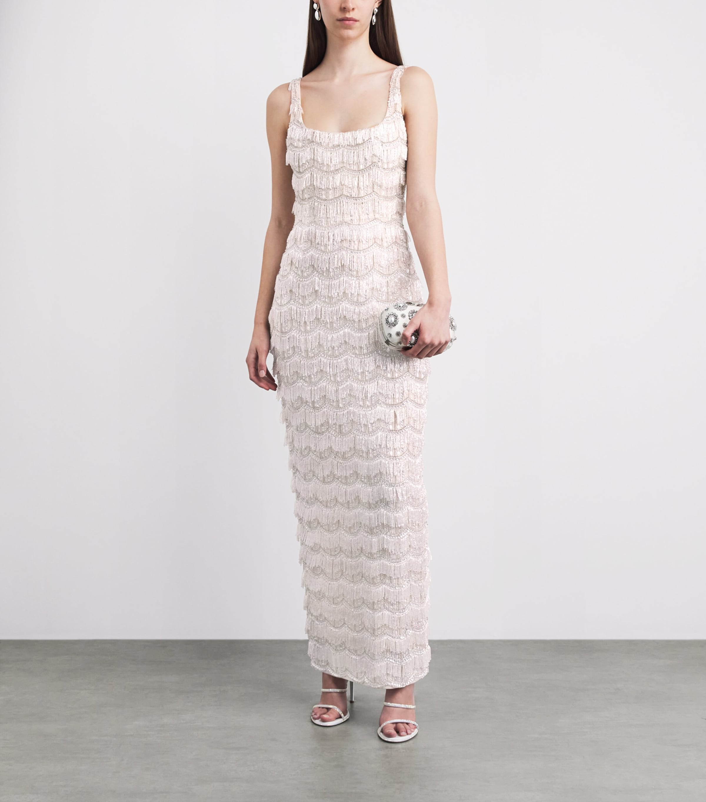 Rachel Gilbert Womens Embellished Sadie Gown Ivory Image 2