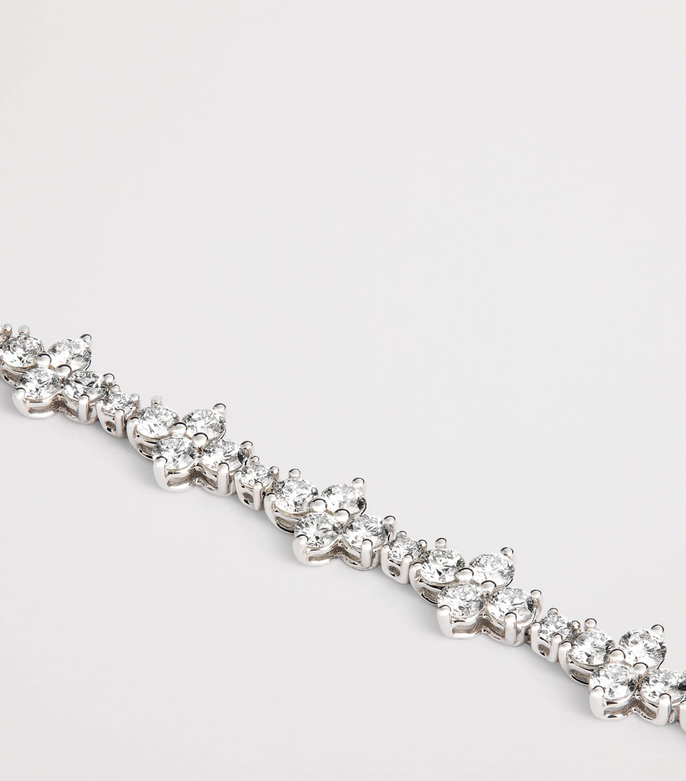 White Gold and Diamond Vivi Tennis Bracelet WHITE GOLD Image 3