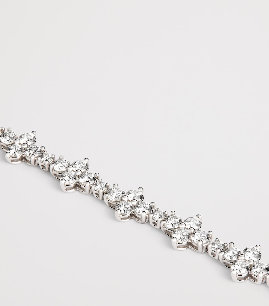 White Gold and Diamond Vivi Tennis Bracelet WHITE GOLD Image 3