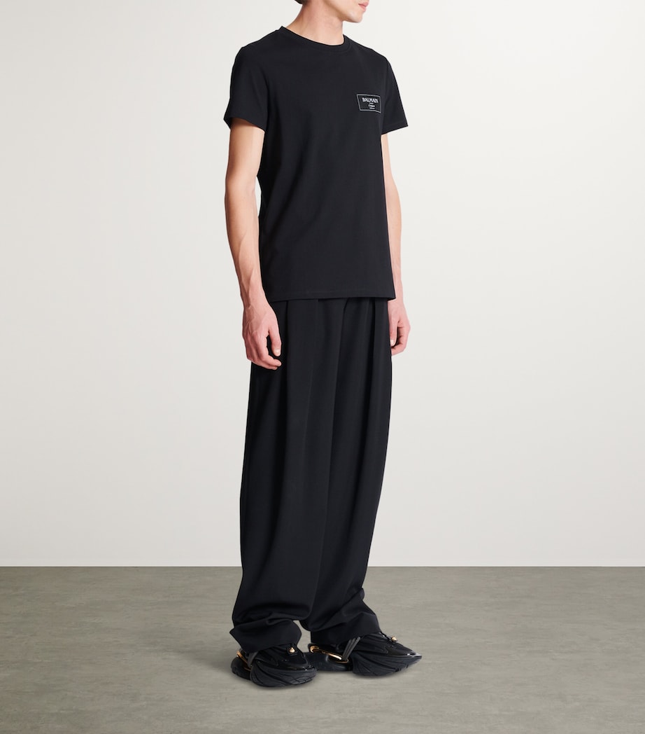 Cotton Logo T-Shirt 0PA NOIR Image 7