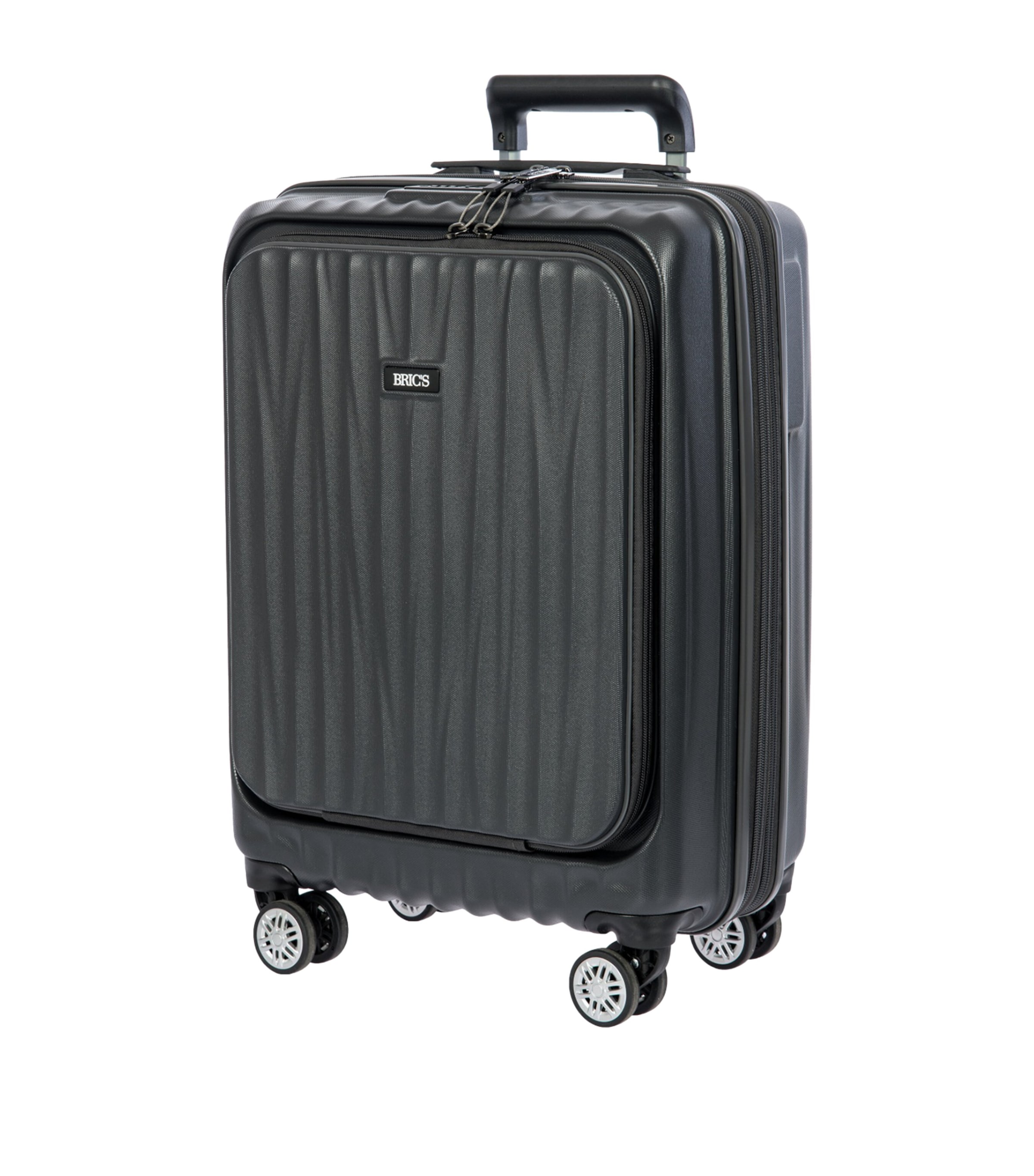 Cervia Front-Pocket Suitcase (55cm) DARK GREY Image 5