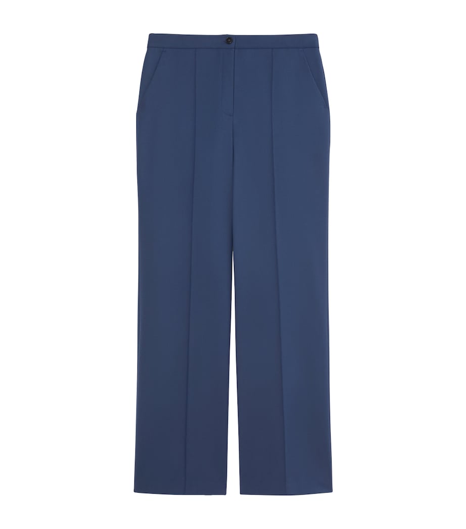 Marina Rinaldi Womens Tailored Straight Trousers Navy Image 1