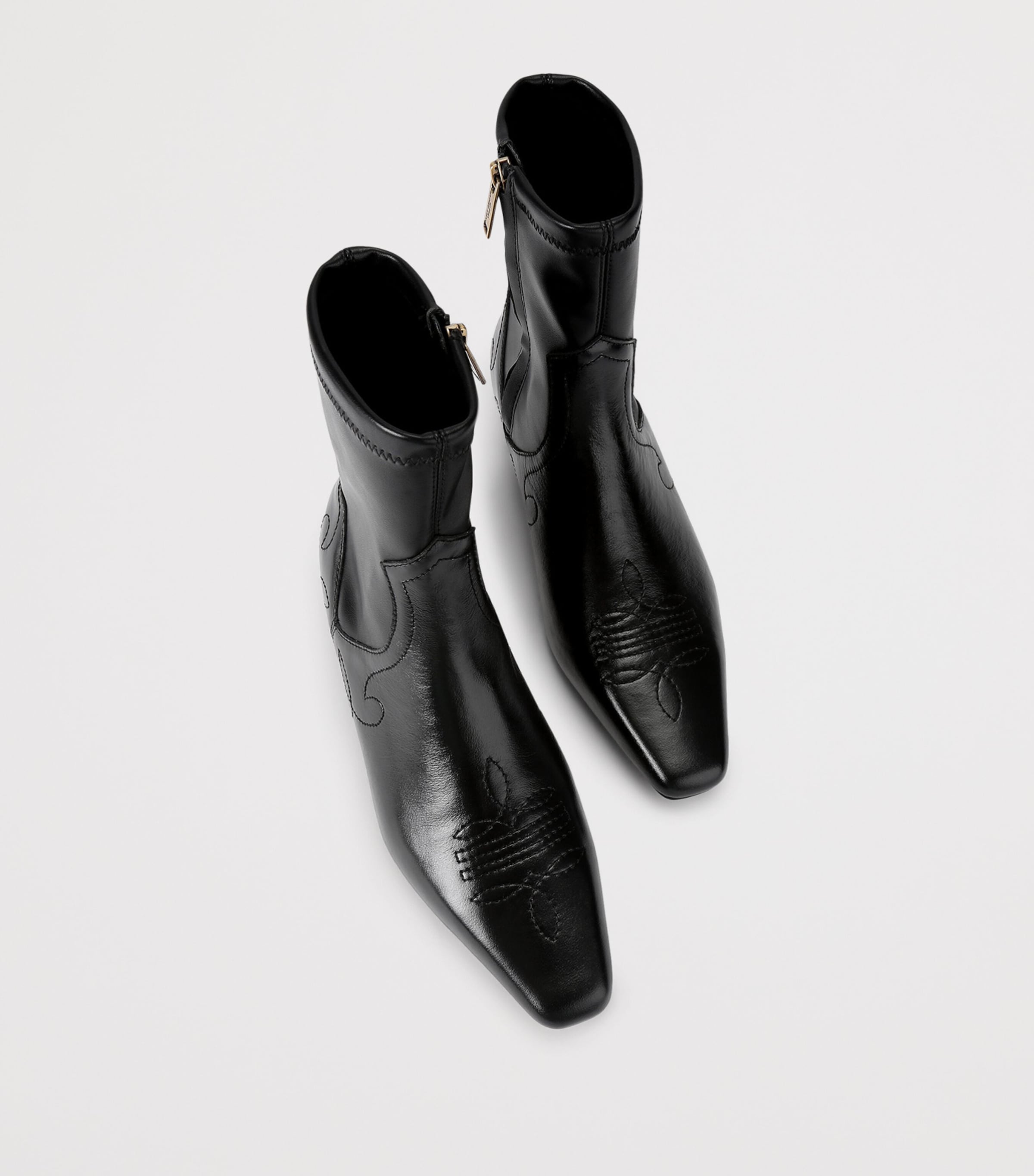 Kurt Geiger London Leather Arizona Ankle Boots Black Image 4