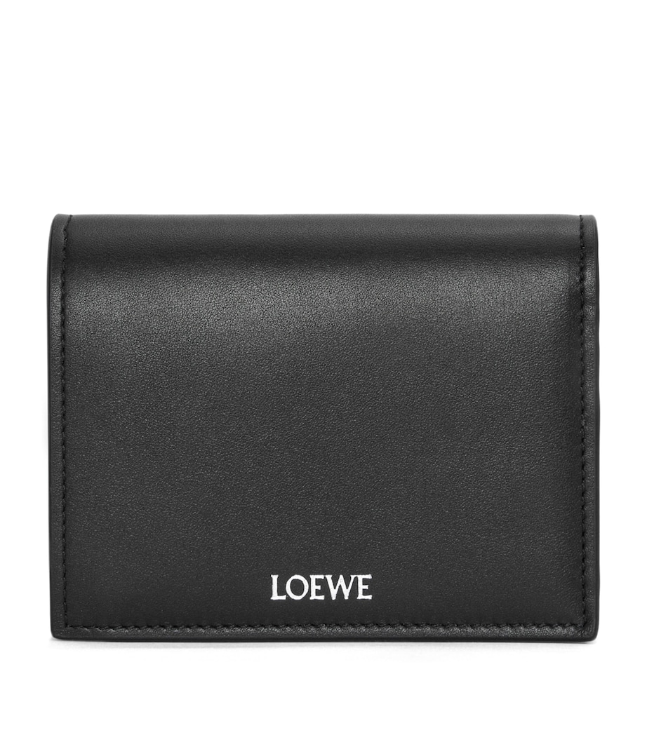 Leather Folded Wallet BLACK/DARK KHAKI Image 1