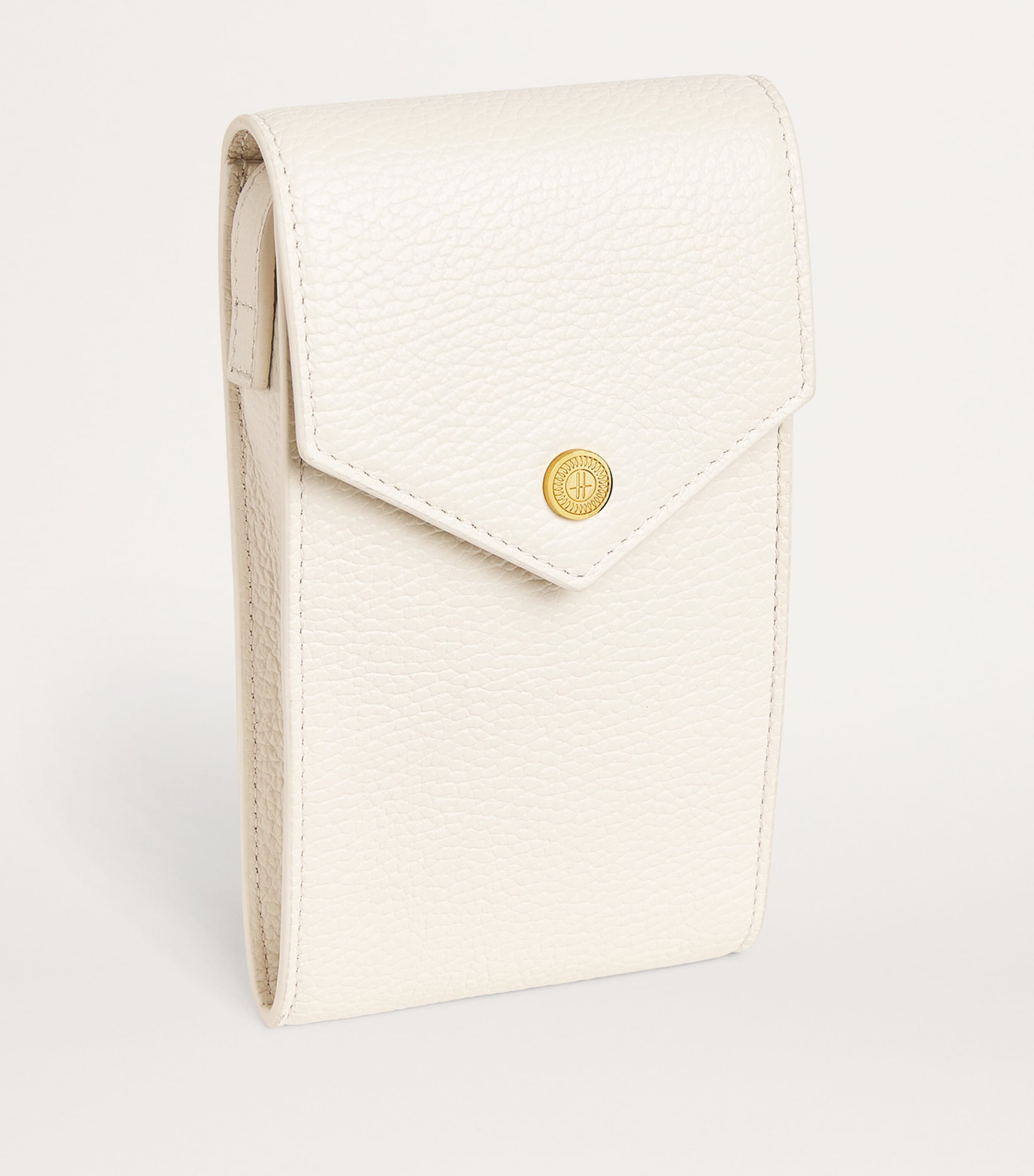Harrods Leather Phone Pouch Birch Image 3