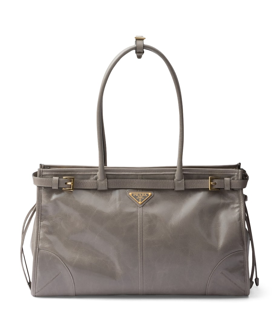 Large Leather Top-Handle Bag F03SF Image 1