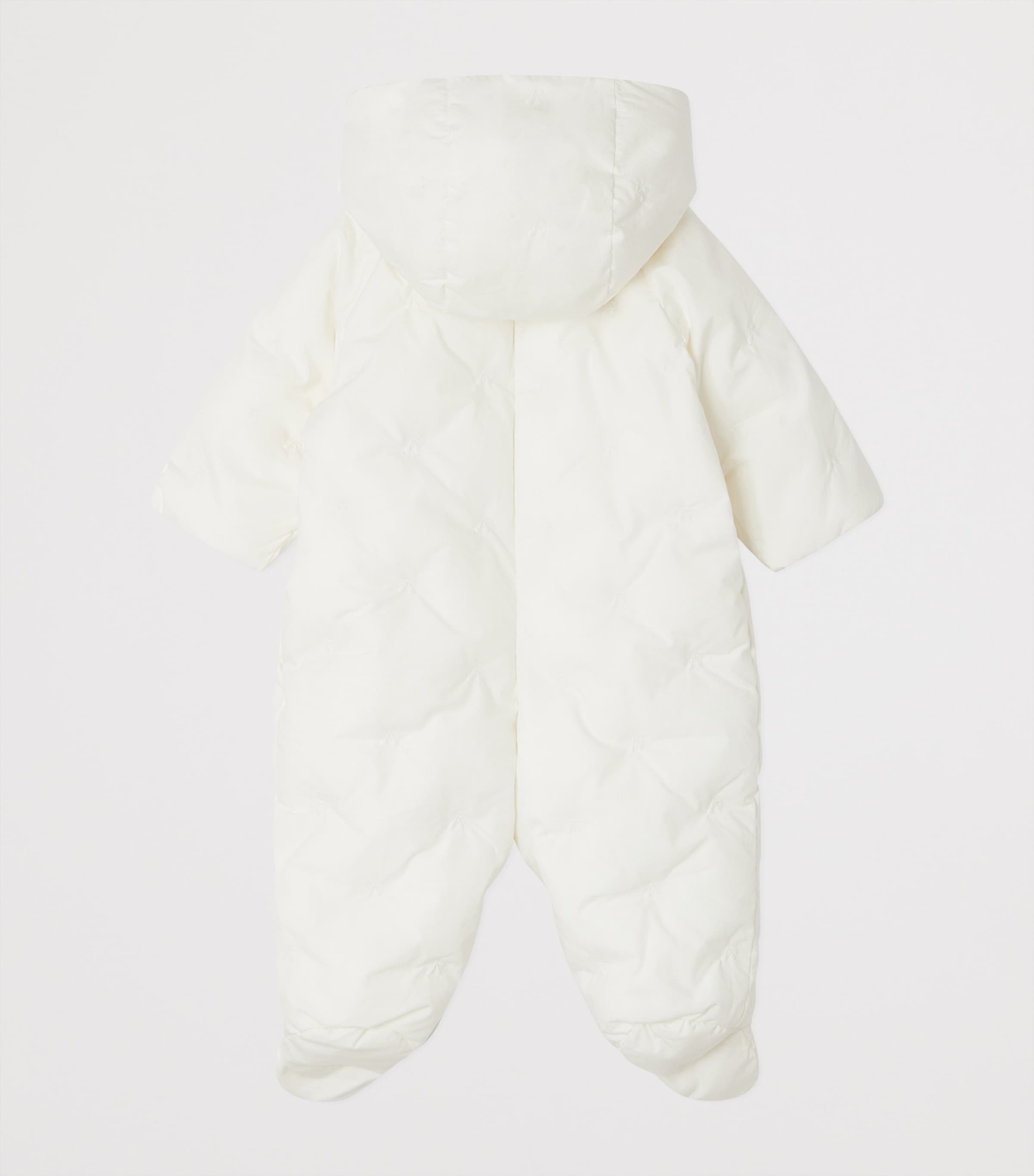 Organic Cotton Carmelo Snowsuit (1-18 Months) BLANC LAIT Image 2