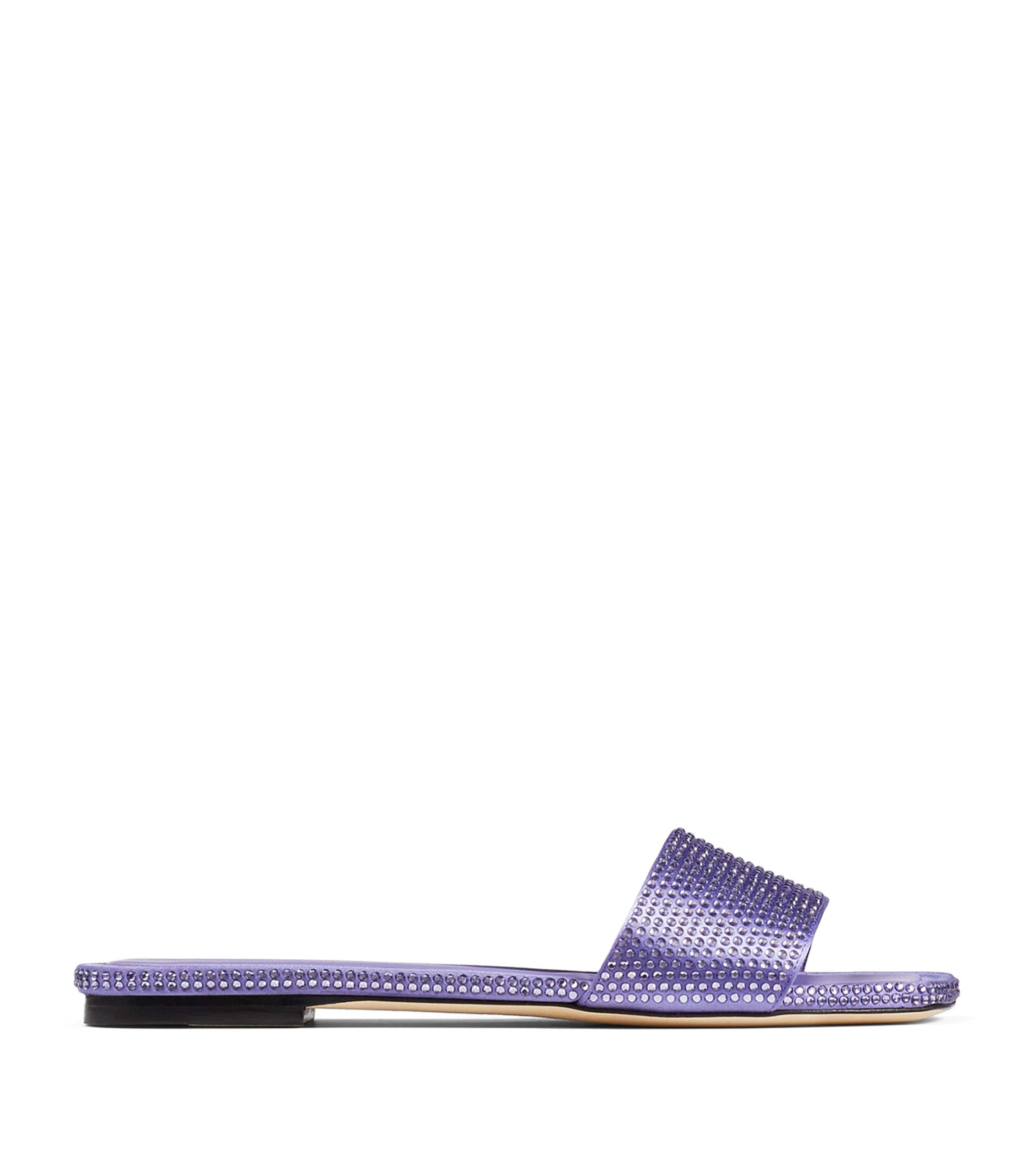 Shop Jimmy Choo Clovis Slides In Purple