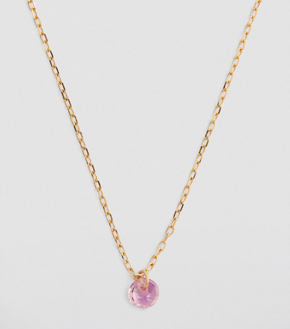 Persée Yellow Gold and Sapphire La Vie en Rose Necklace Yellow Gold Image 2