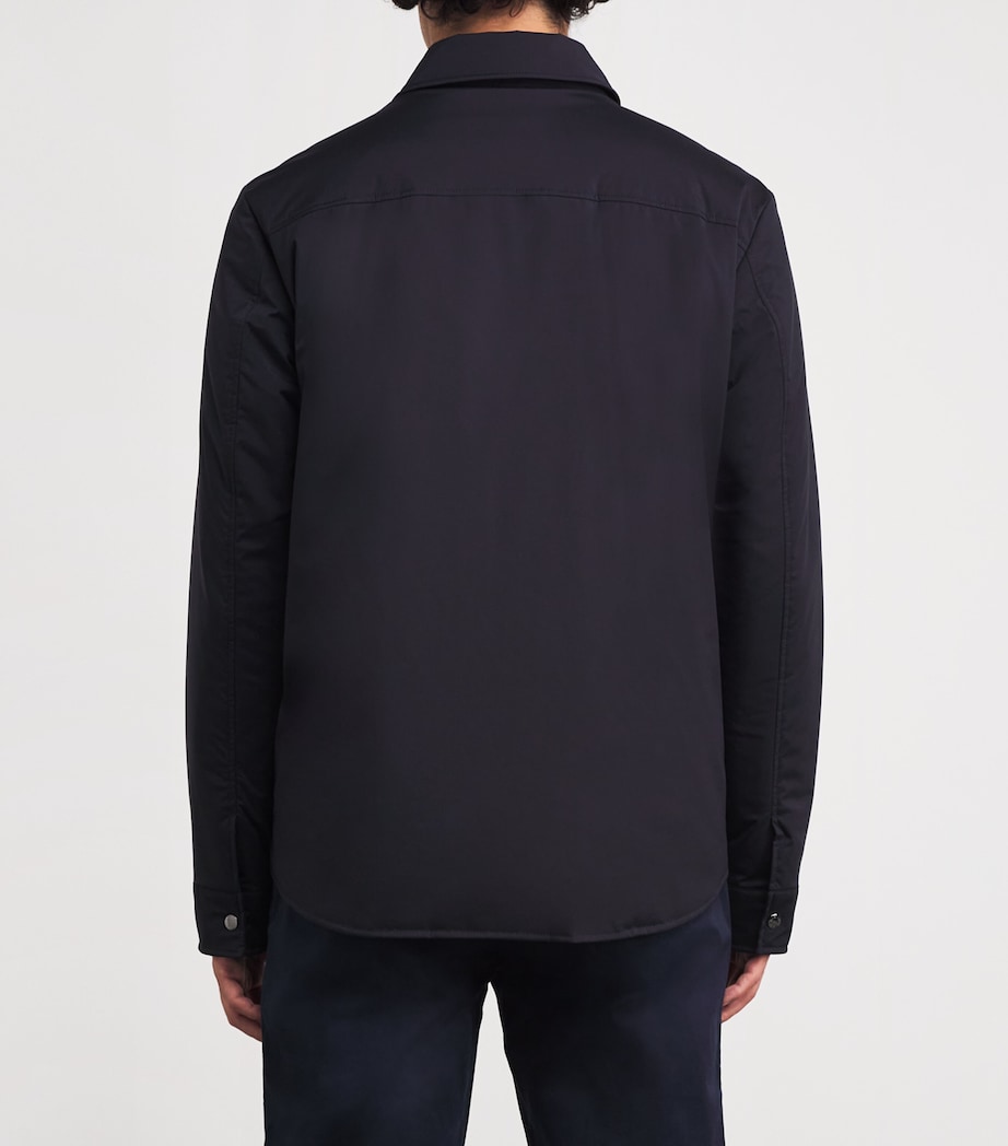 Water-Repellent Padded Olli Overshirt 464 NAVY Image 4