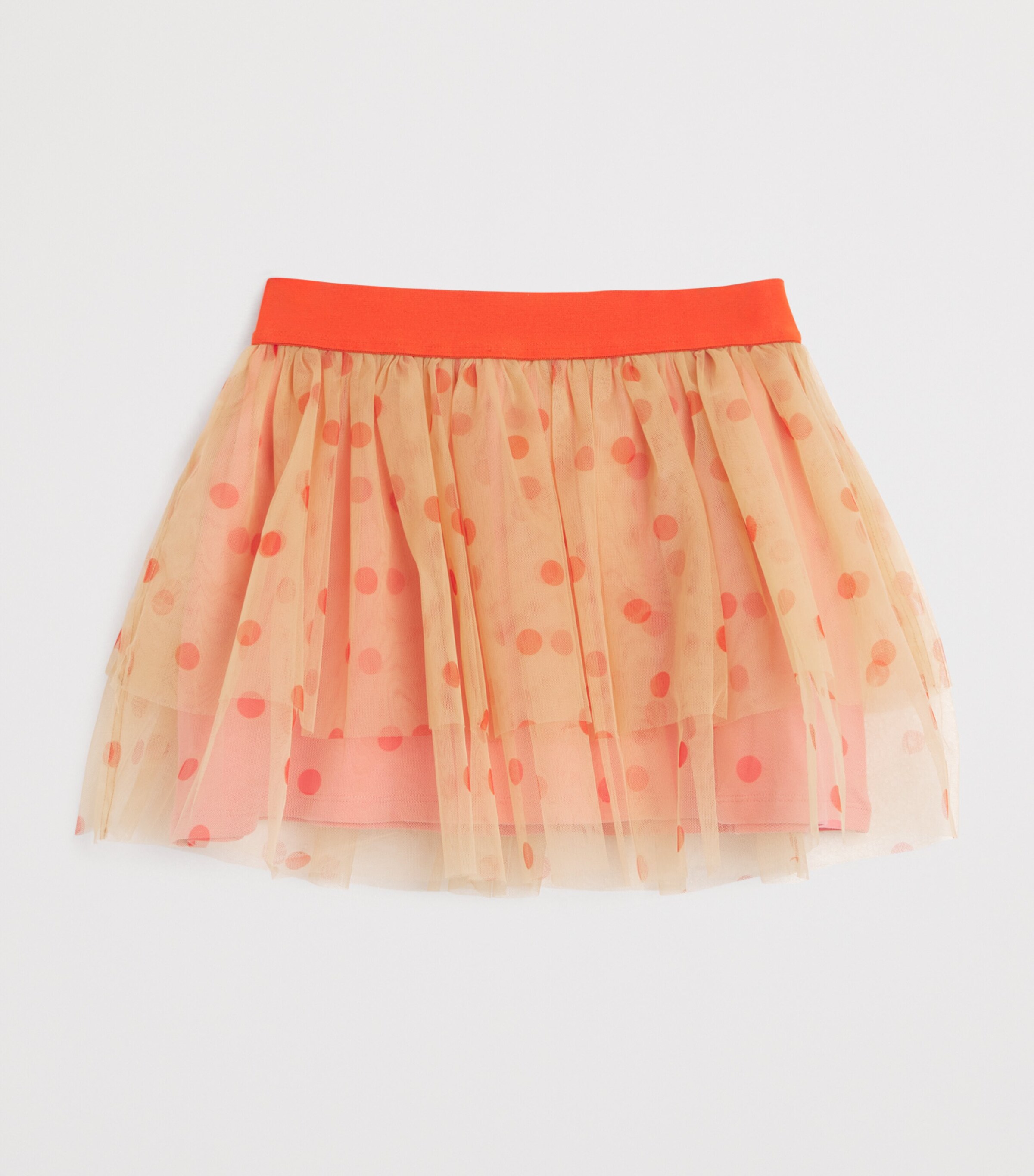 Mini Rodini Dotted Tulle Skirt (3-11 Years) Pink Image 2