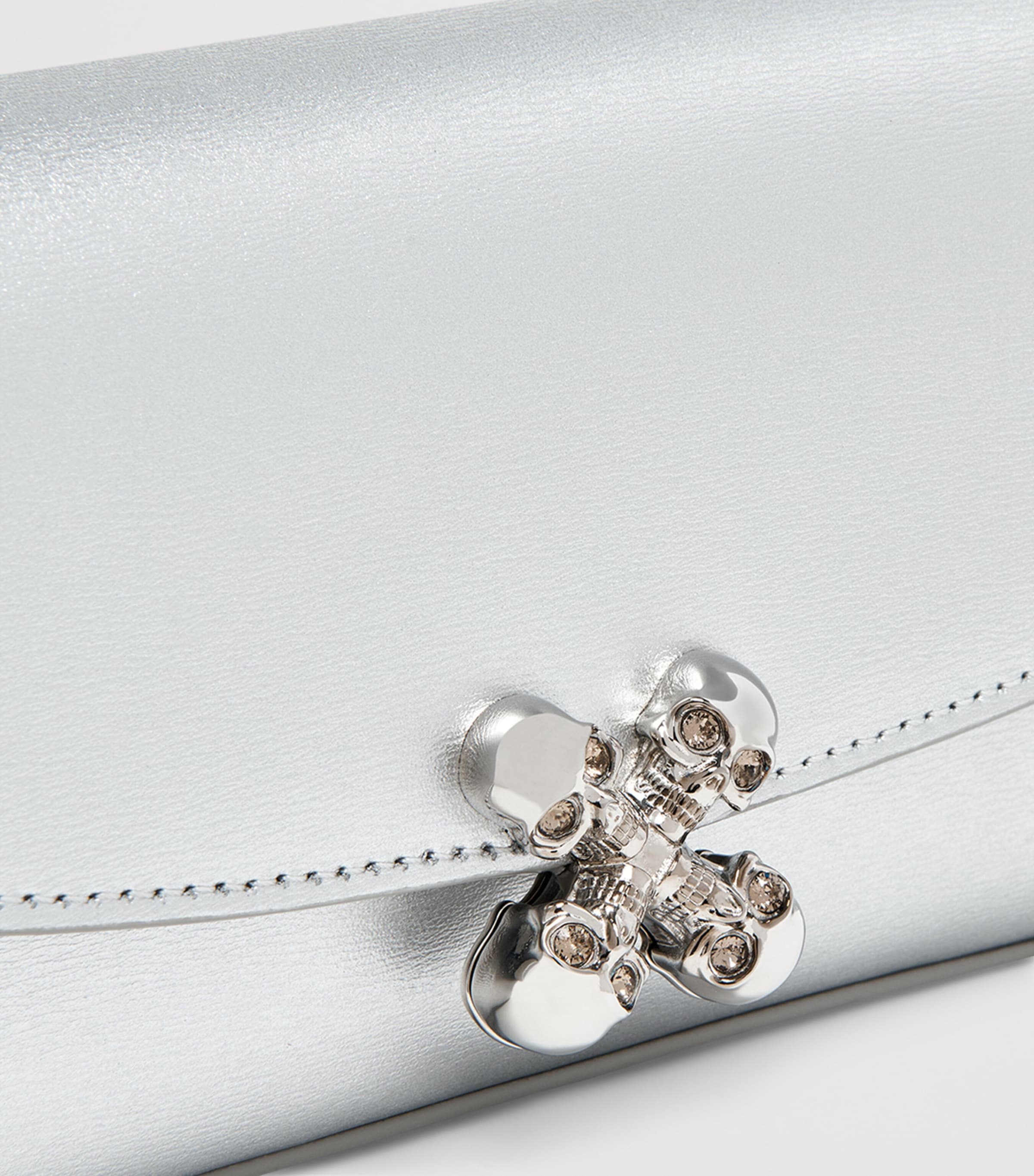 Small Leather Skull Flower Cross-Body Bag 1402 Image 6