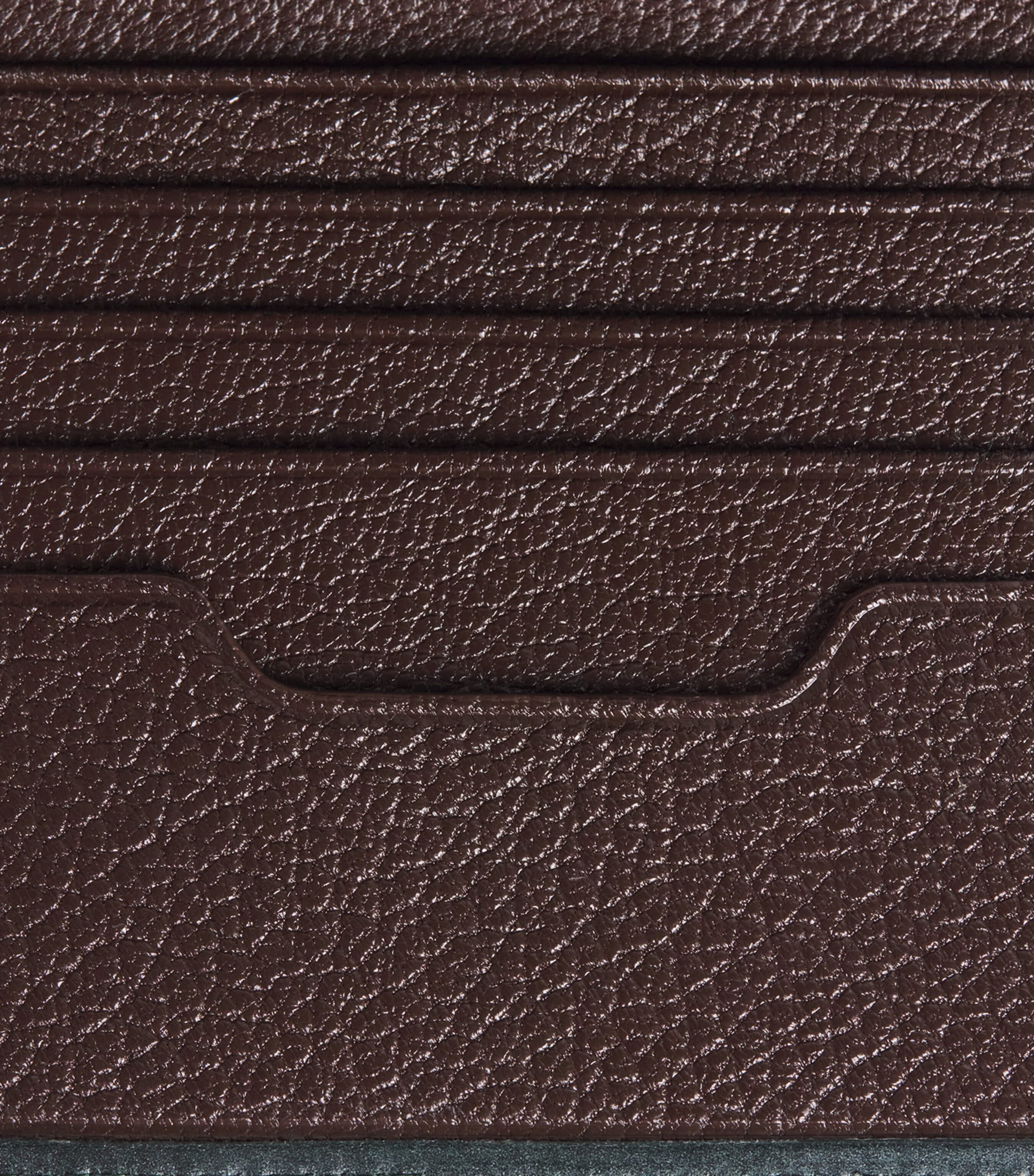 Swaine Leather Compact Bifold Wallet Green Image 3