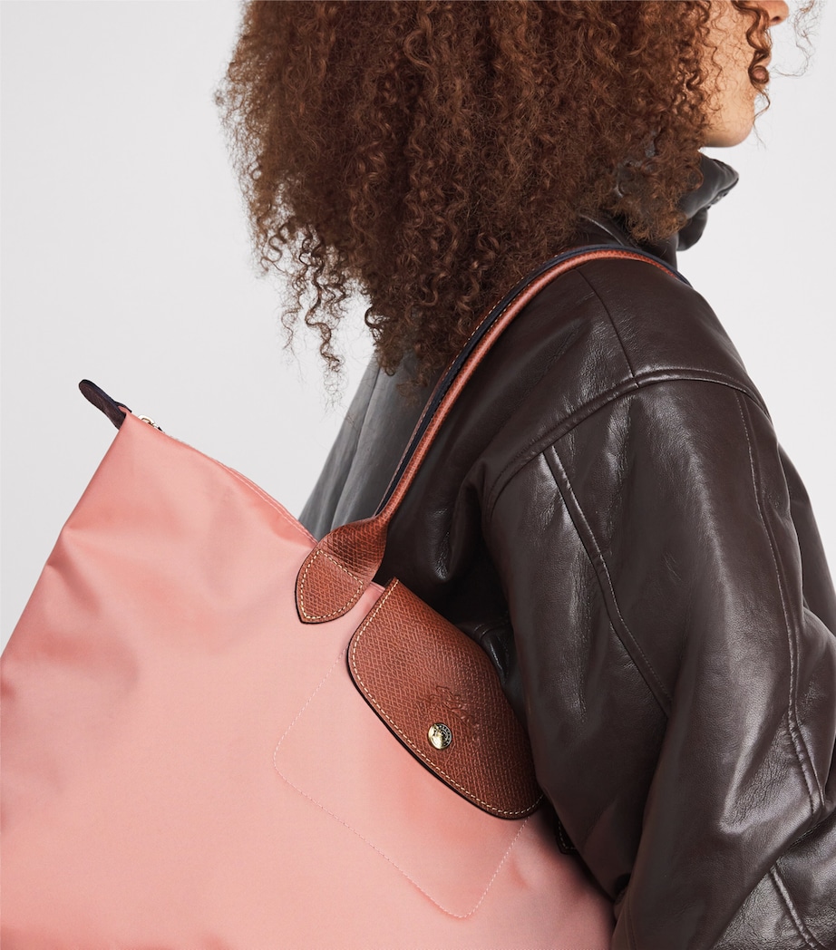 Large Le Pliage Original Tote Bag P96 PINK TEA Image 5